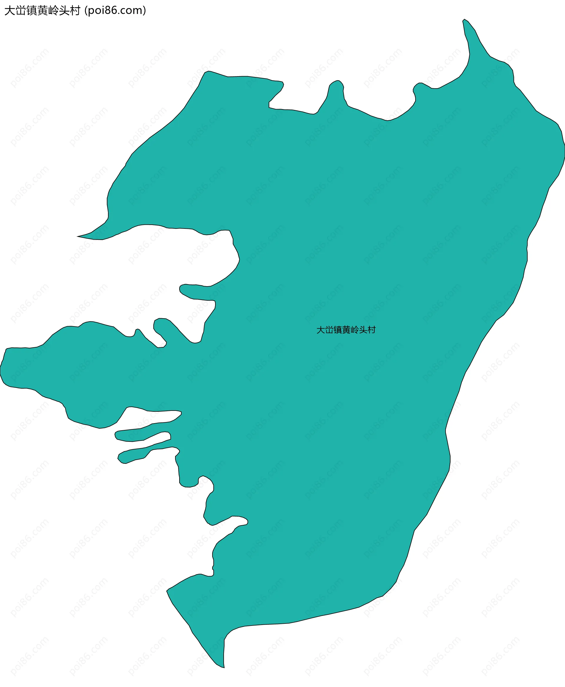 大峃镇黄岭头村边界地图