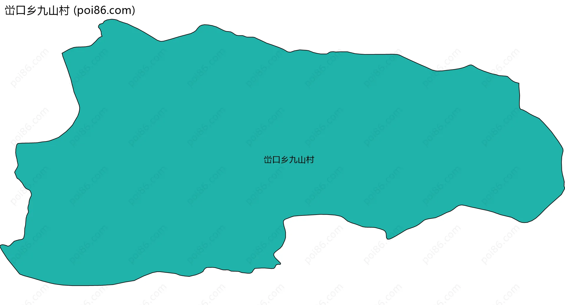 峃口乡九山村边界地图