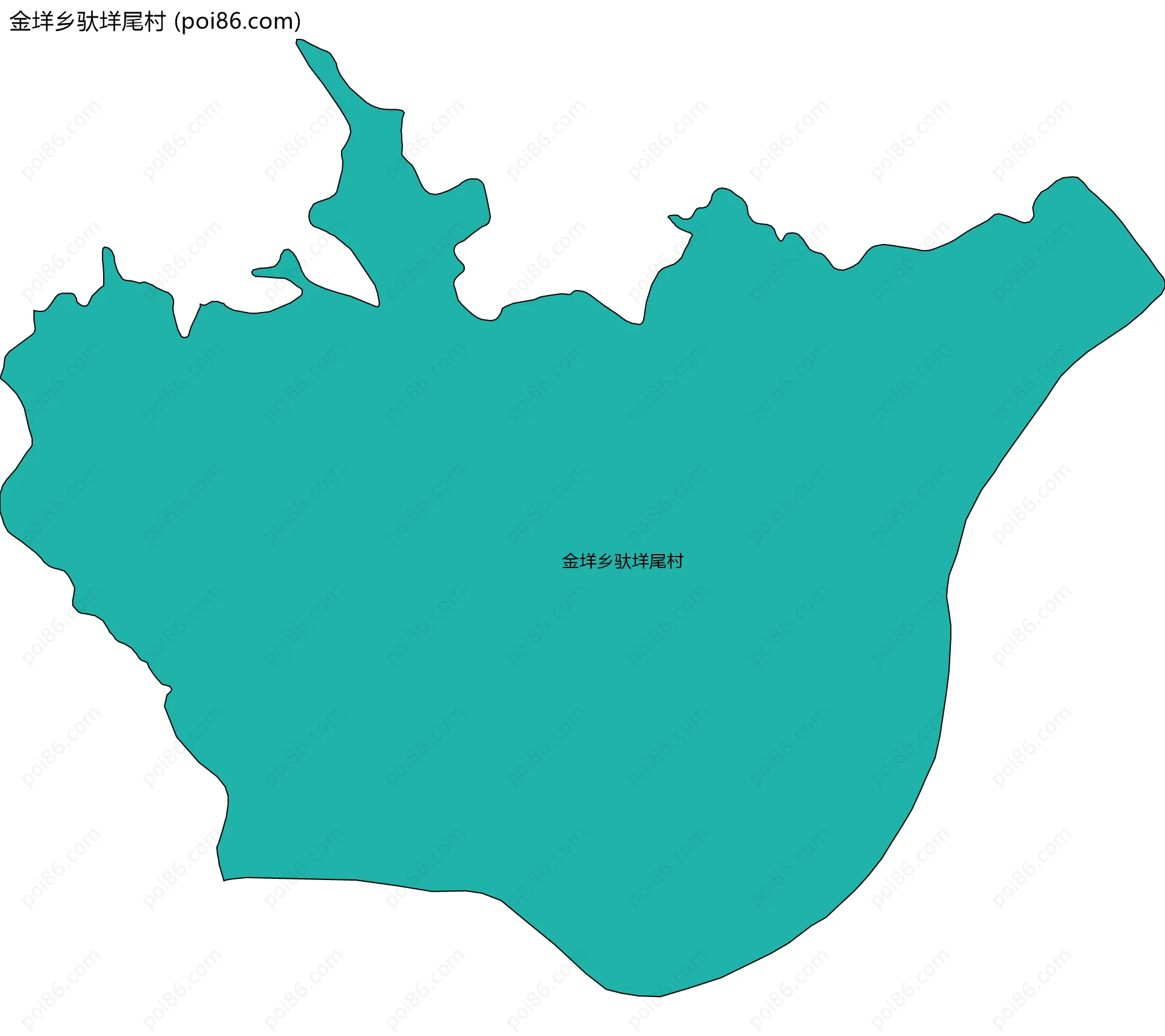金垟乡驮垟尾村边界地图