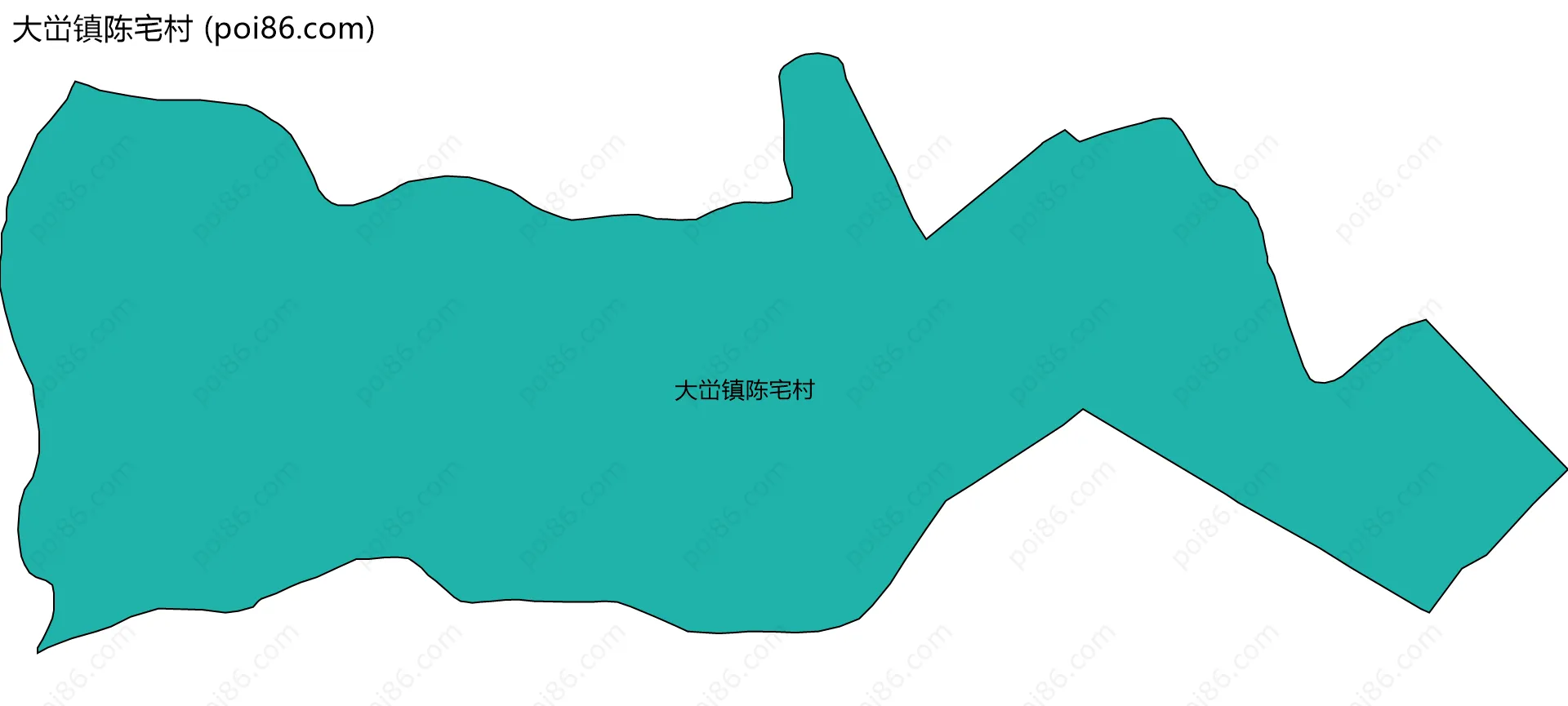 大峃镇陈宅村边界地图