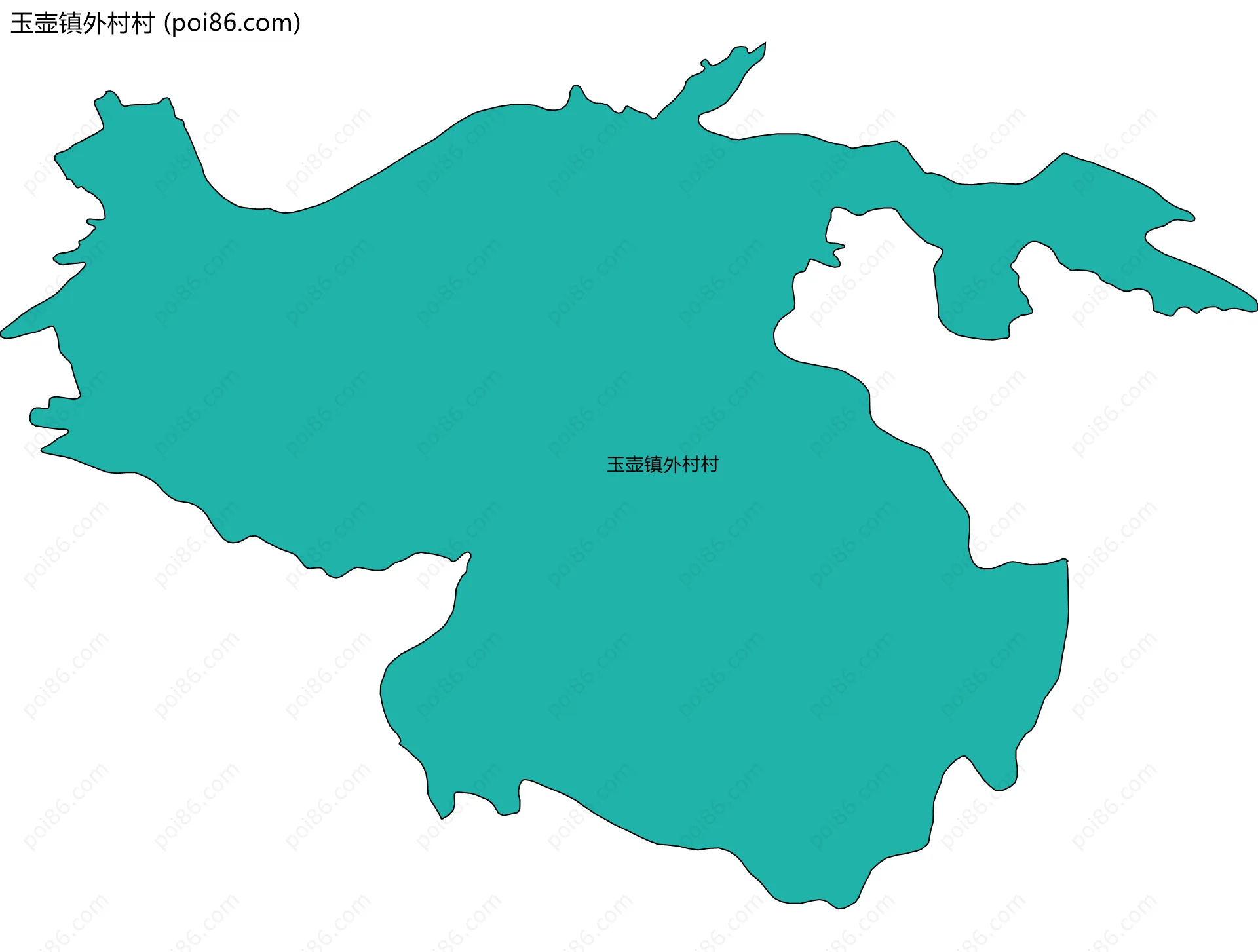 玉壶镇外村村边界地图