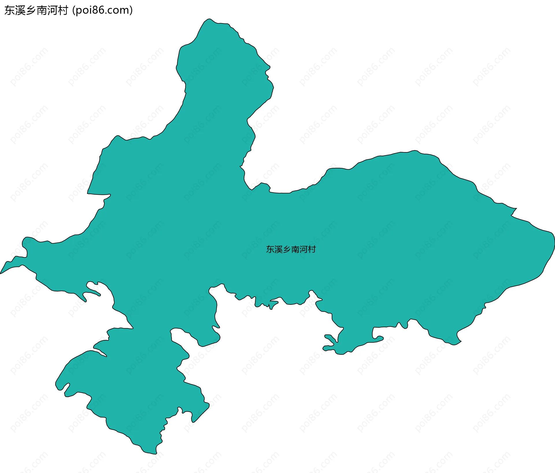 东溪乡南河村边界地图