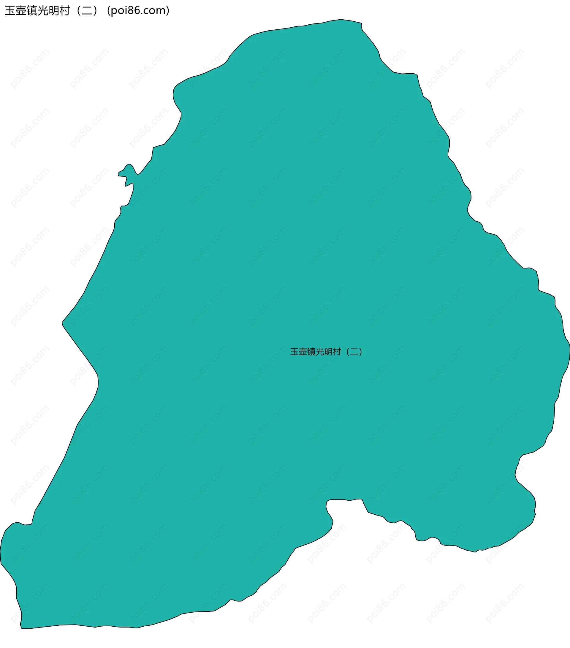 玉壶镇光明村（二）边界地图