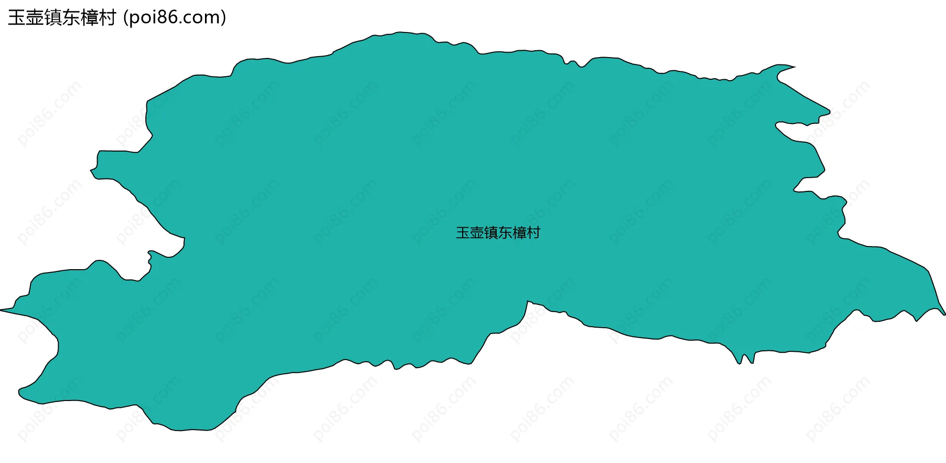 玉壶镇东樟村边界地图