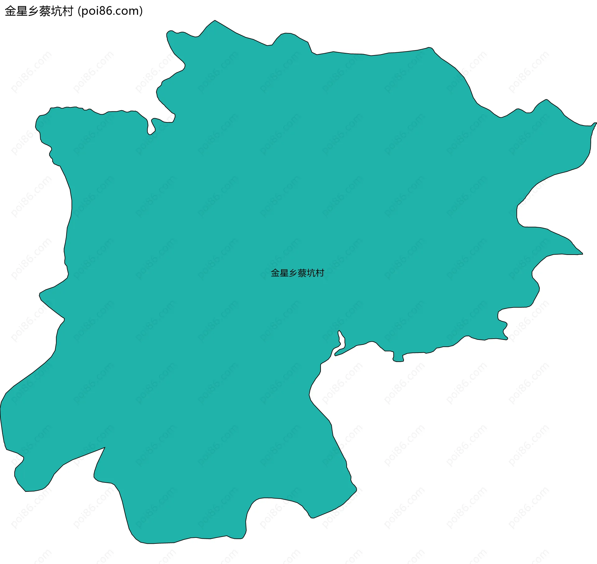 金星乡蔡坑村边界地图
