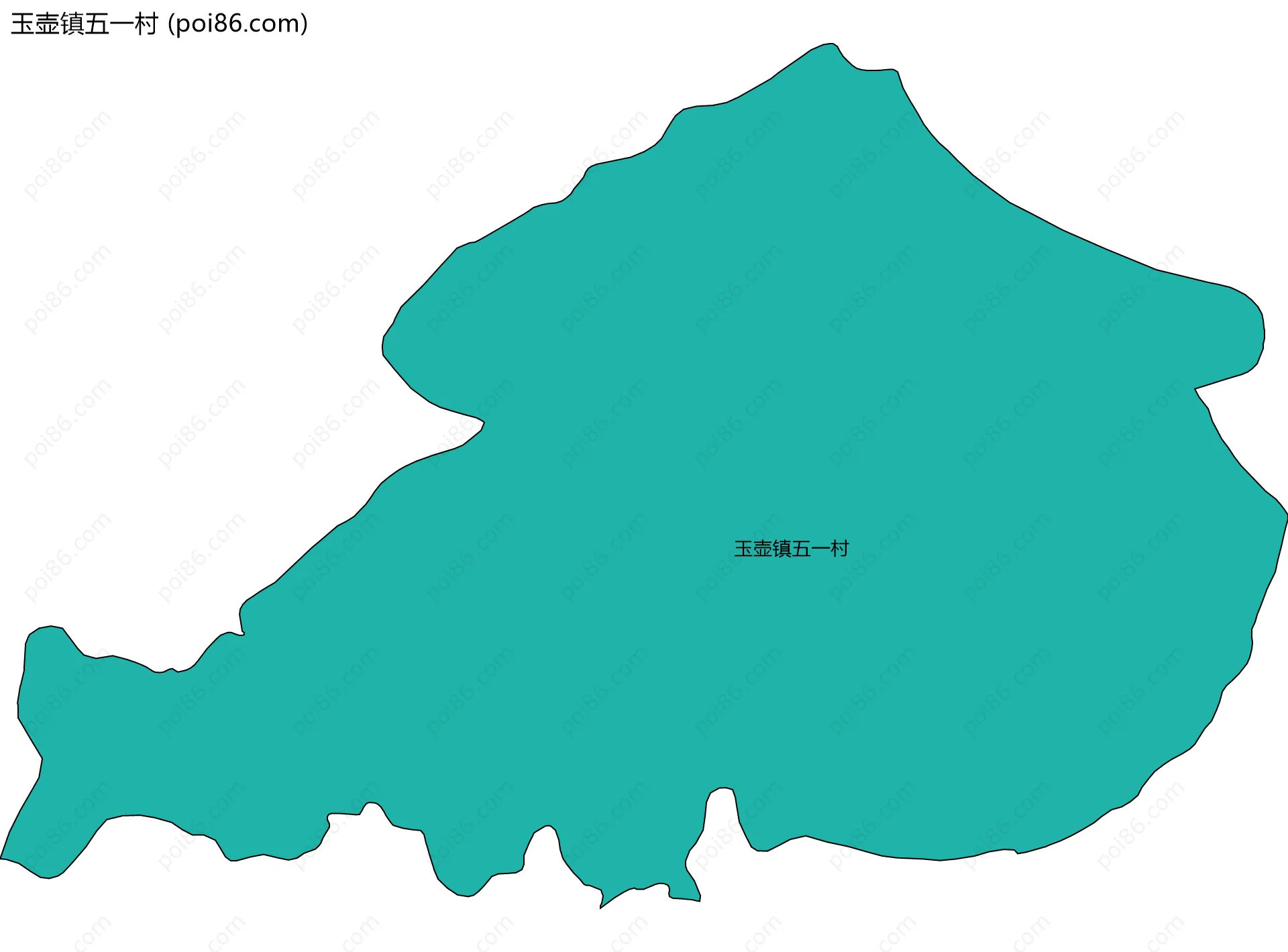 玉壶镇五一村边界地图