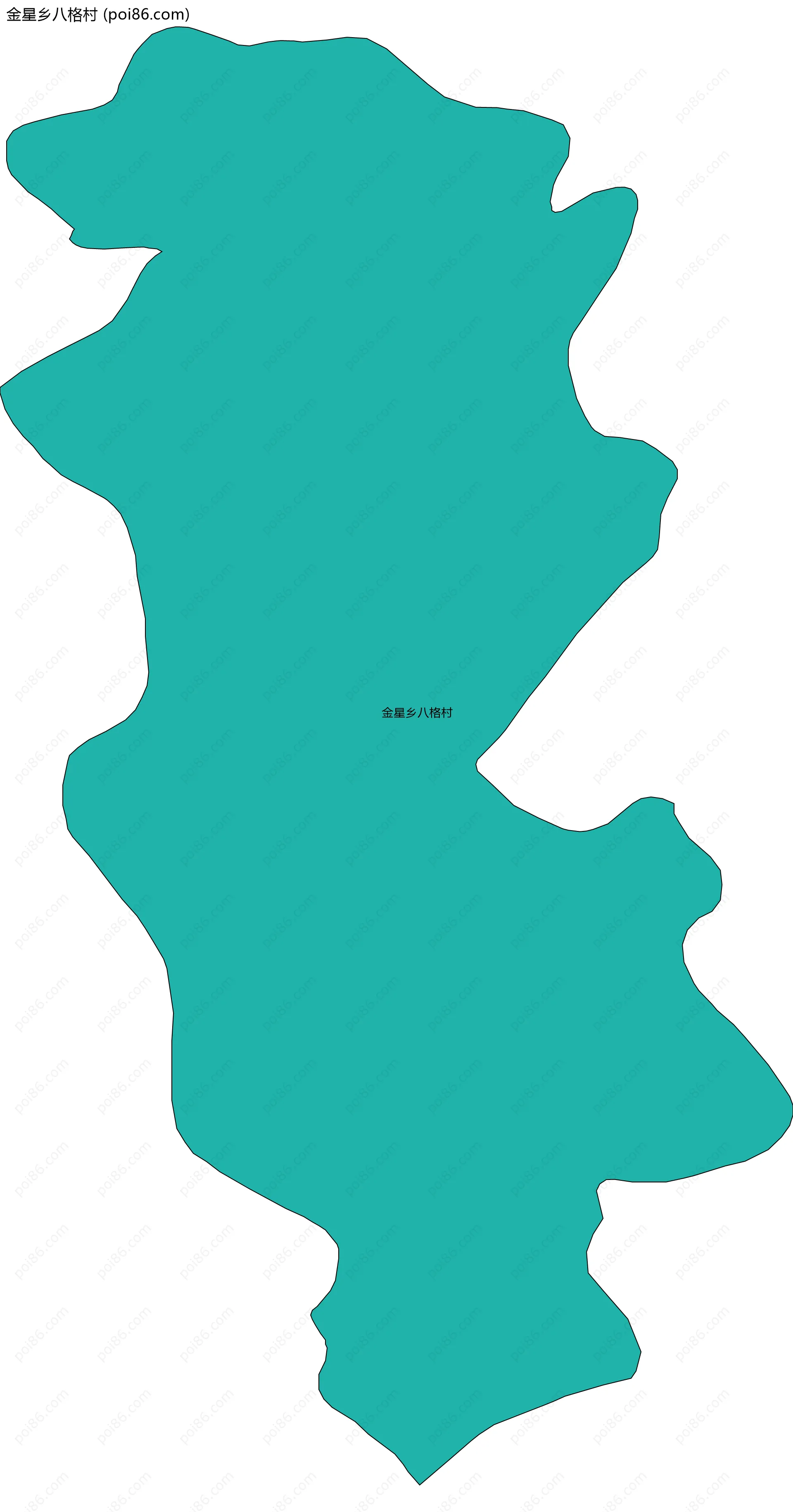 金星乡八格村边界地图