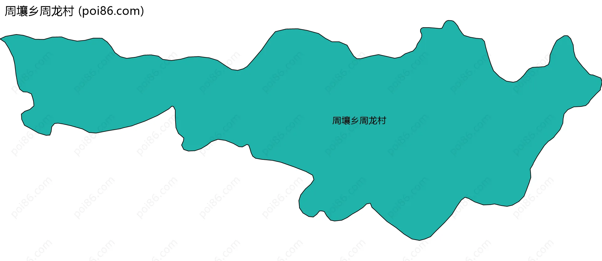 周壤乡周龙村边界地图