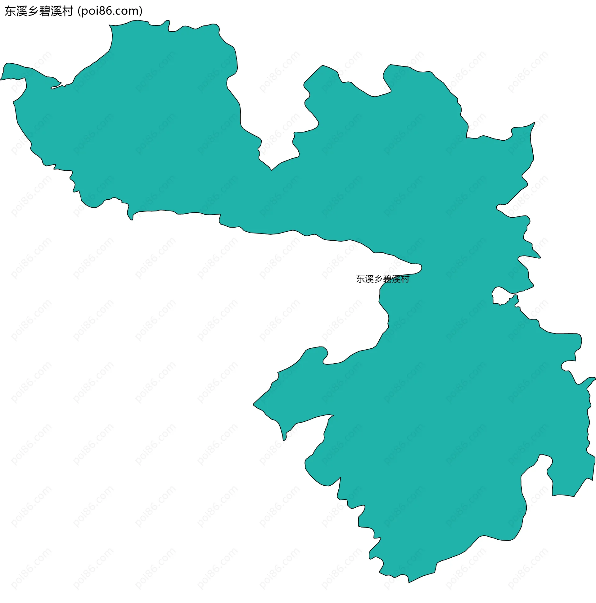 东溪乡碧溪村边界地图