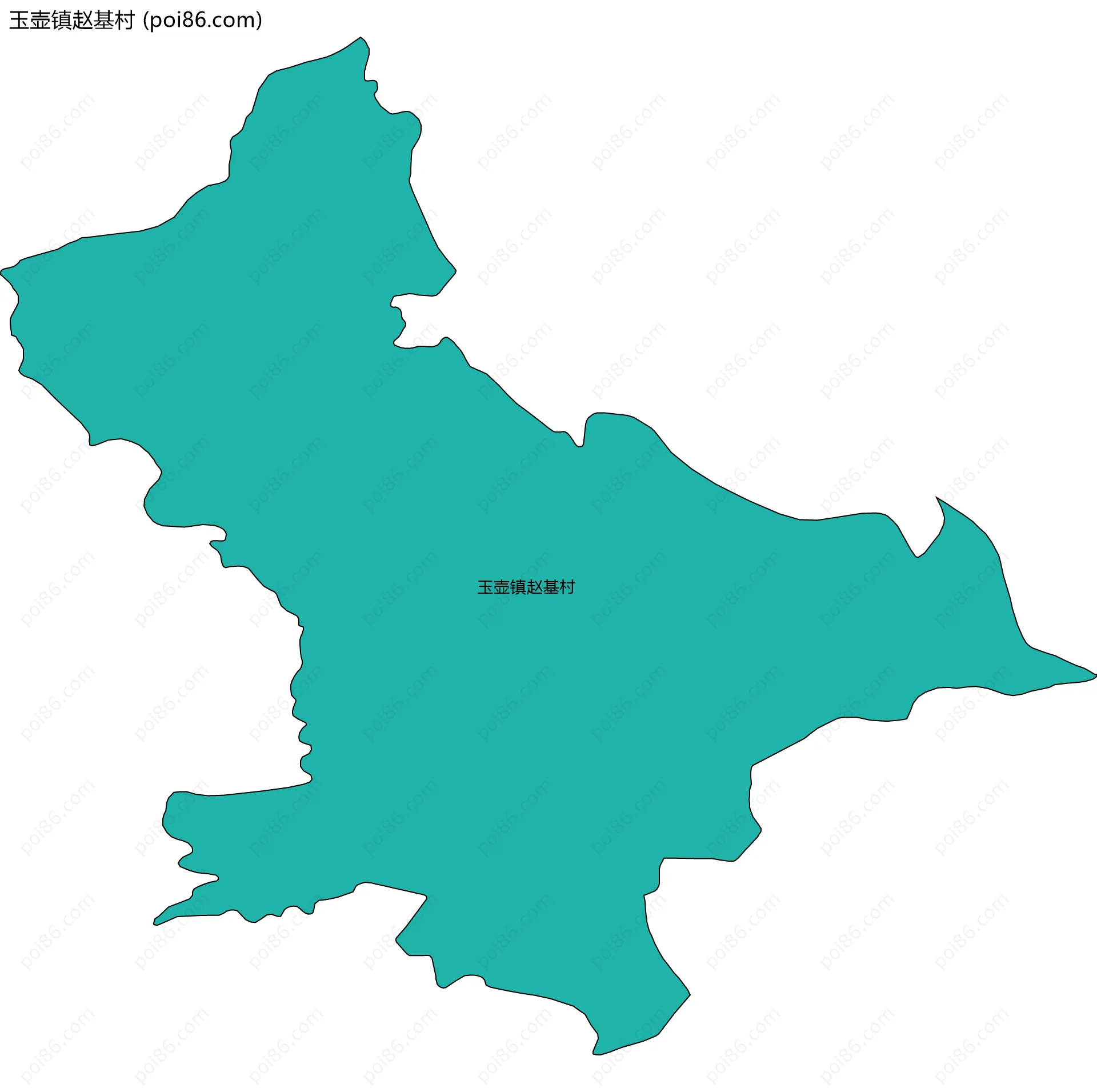 玉壶镇赵基村边界地图