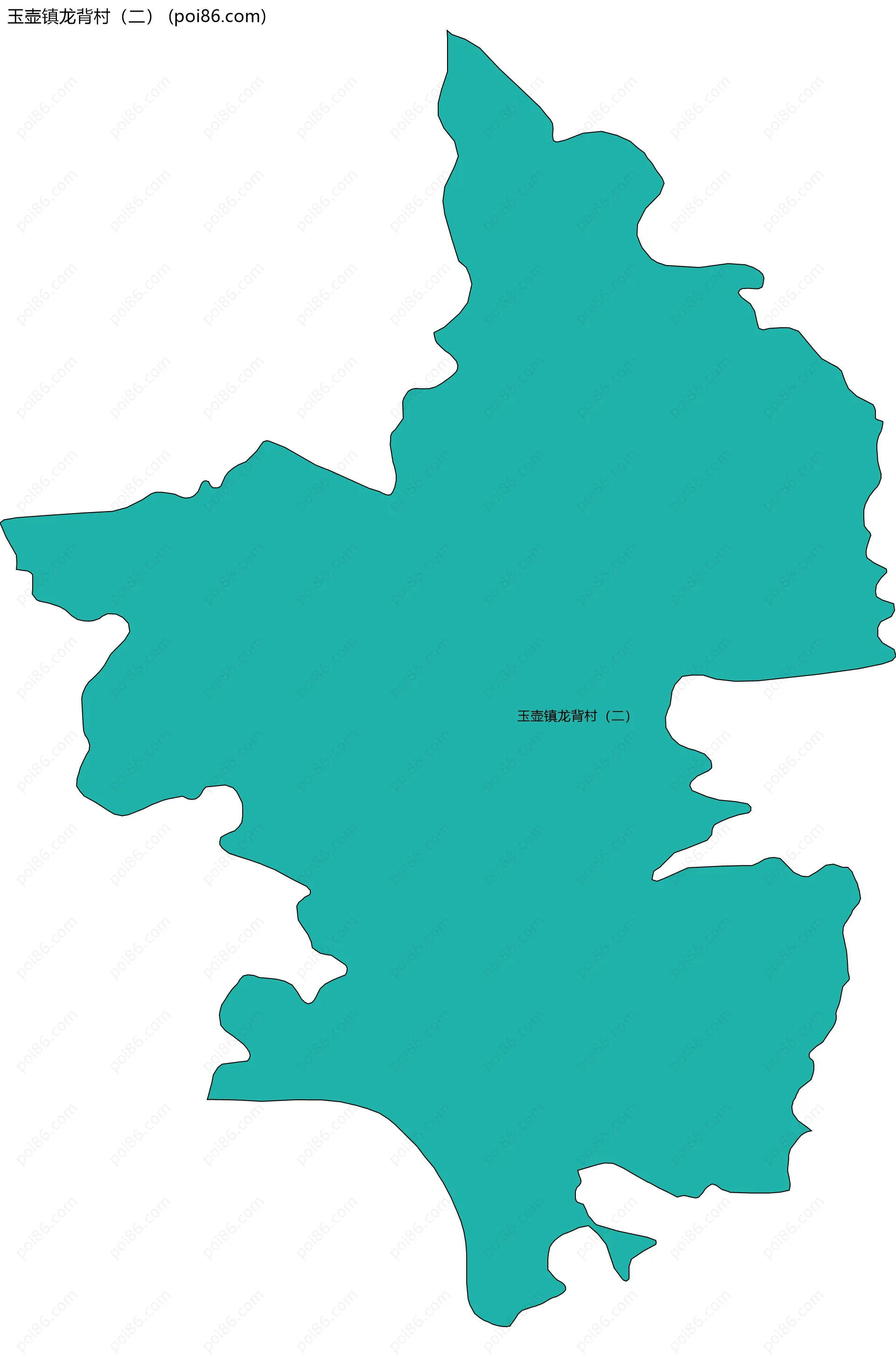 玉壶镇龙背村（二）边界地图