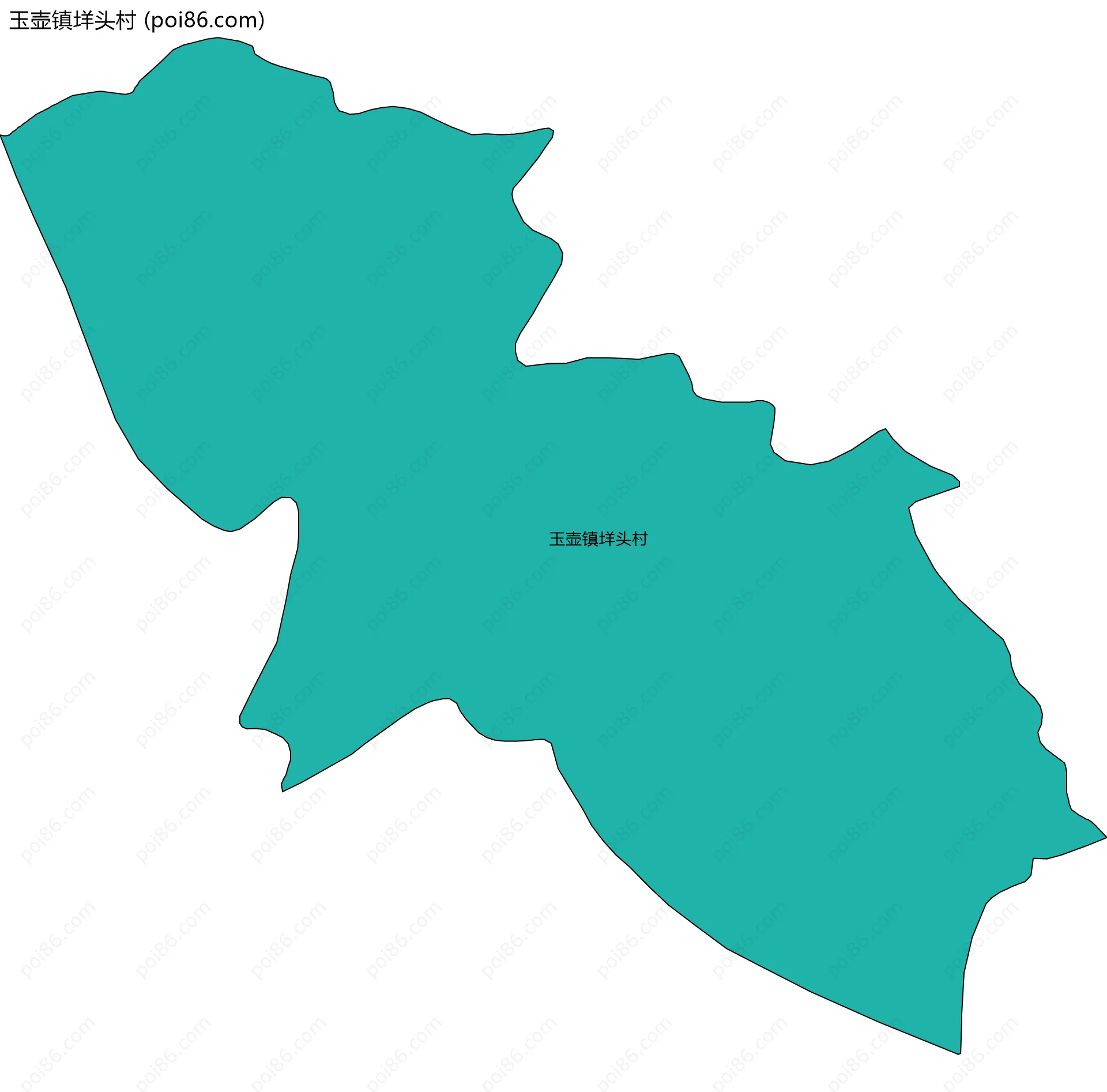 玉壶镇垟头村边界地图