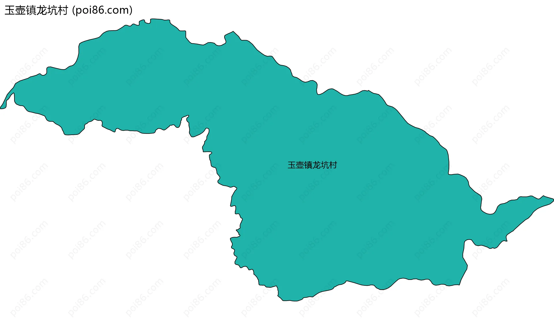 玉壶镇龙坑村边界地图