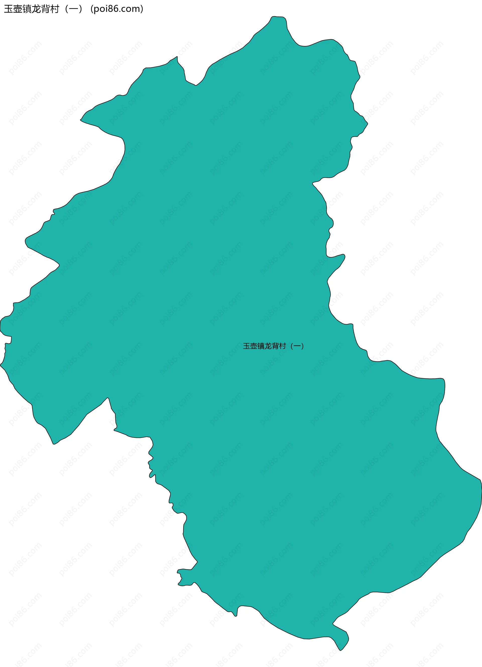 玉壶镇龙背村（一）边界地图