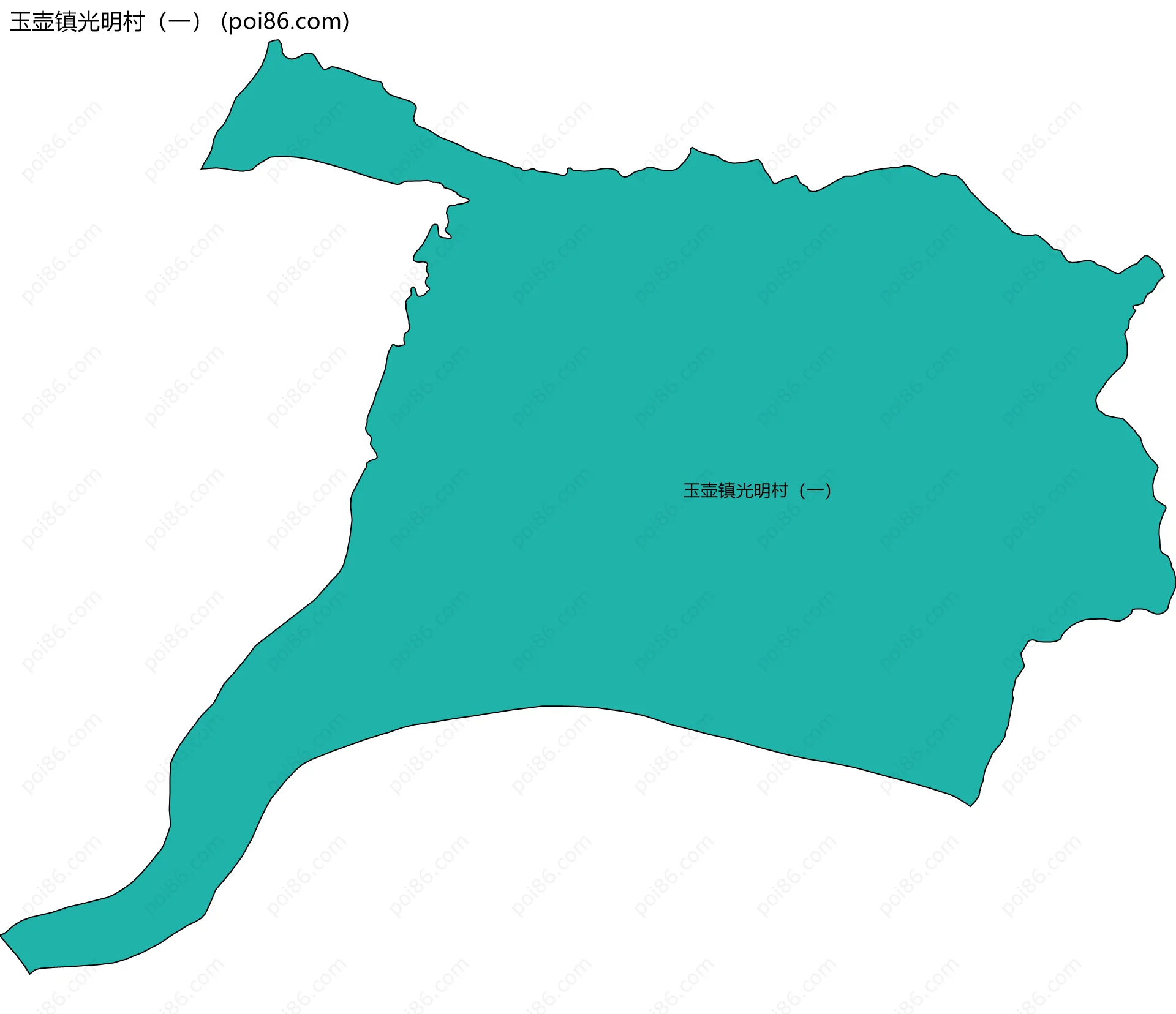 玉壶镇光明村（一）边界地图