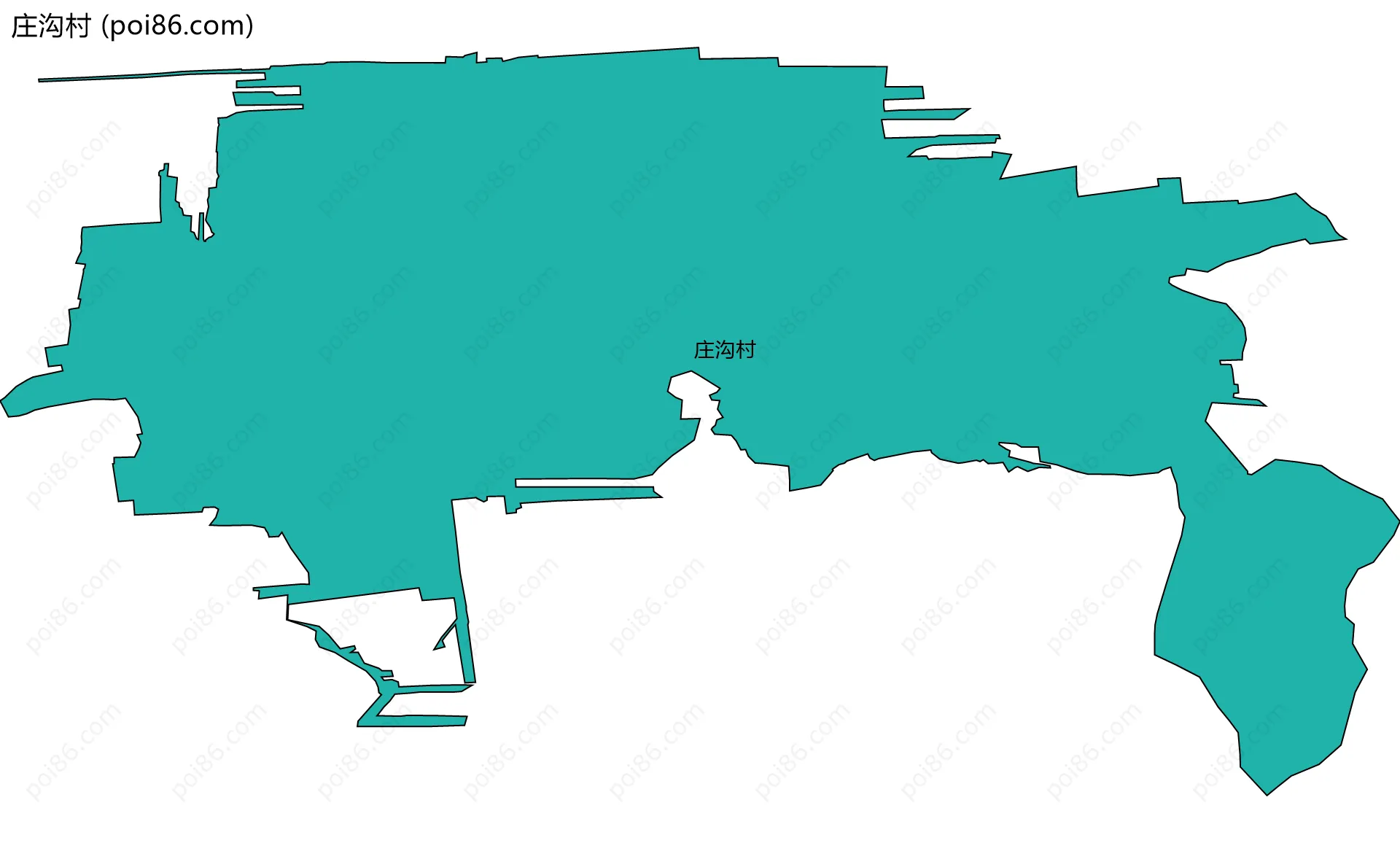 庄沟村边界地图