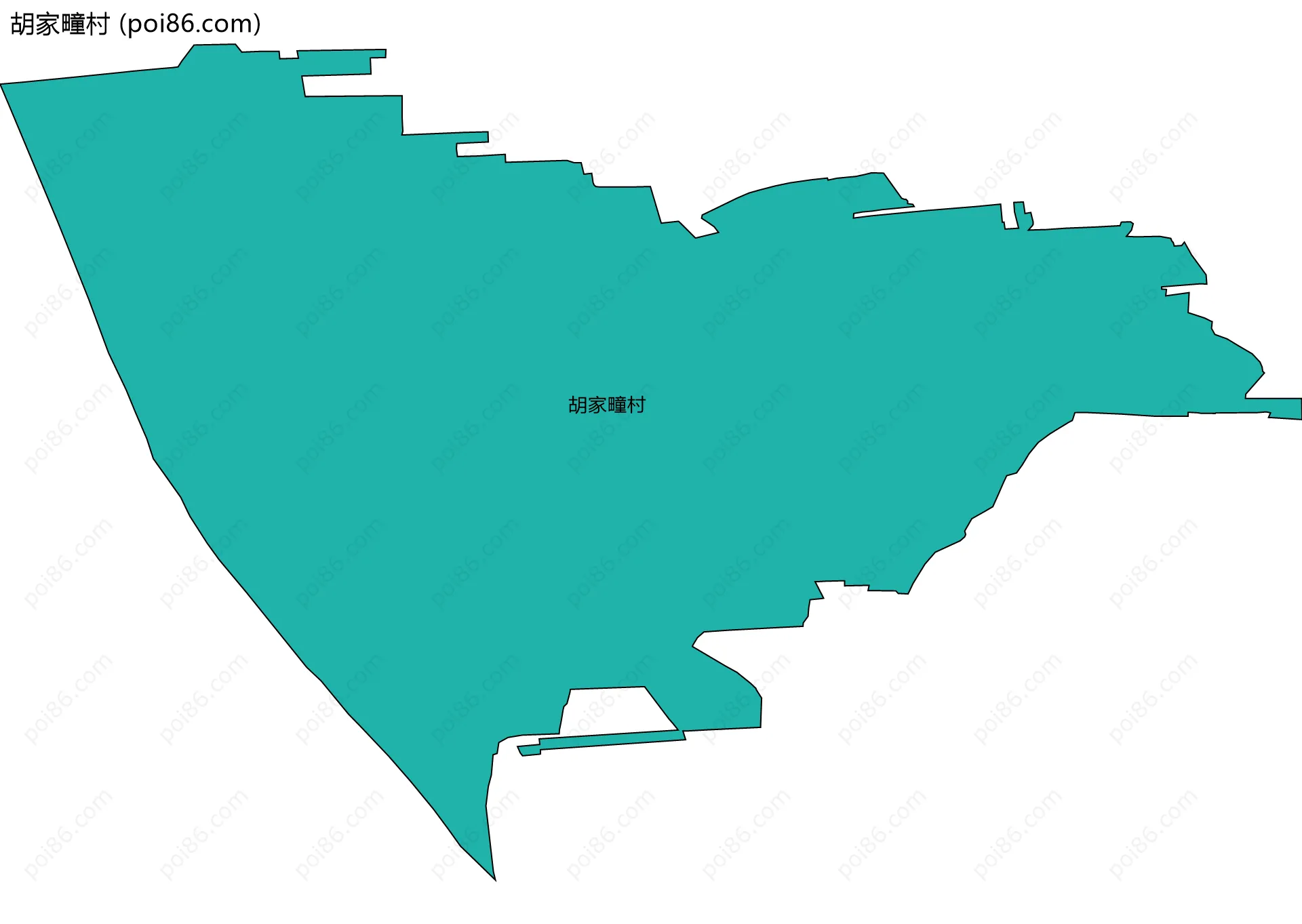 胡家疃村边界地图