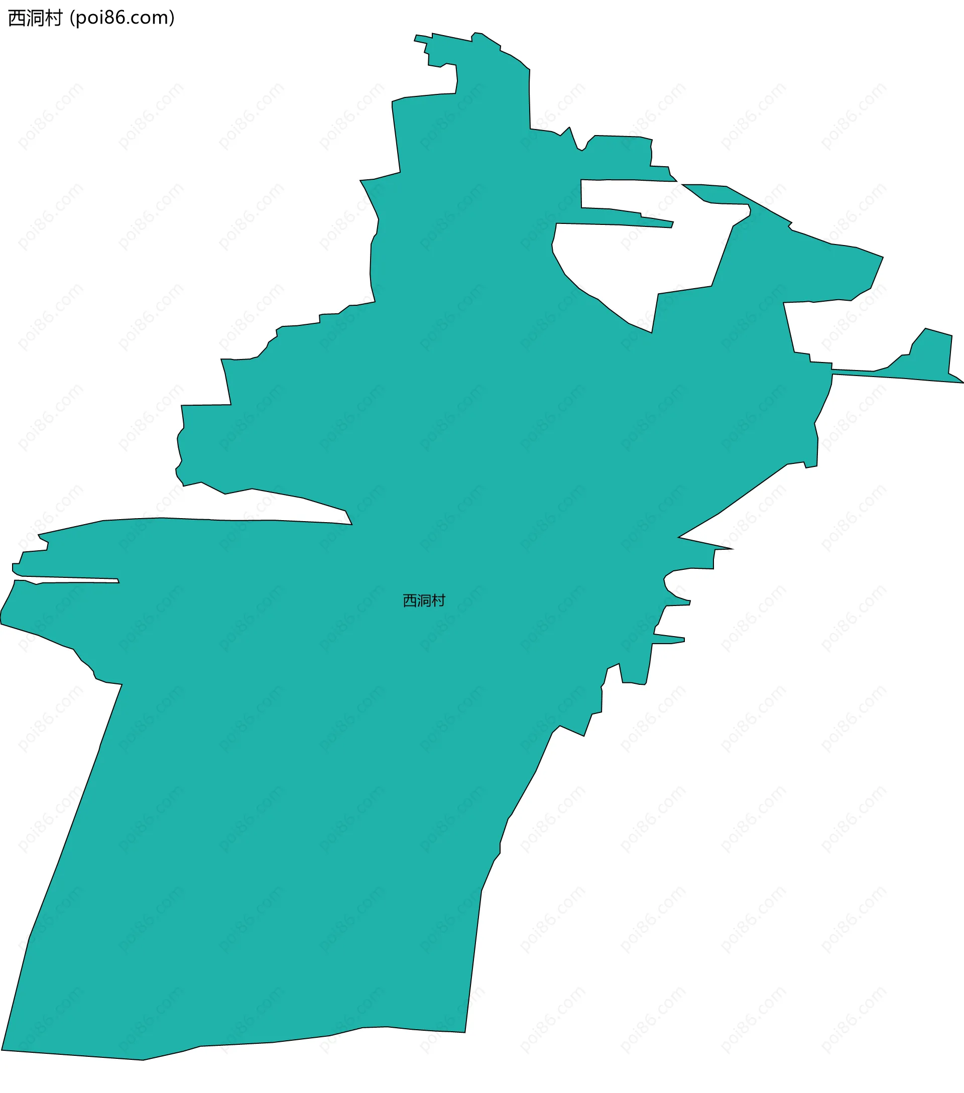 西洞村边界地图