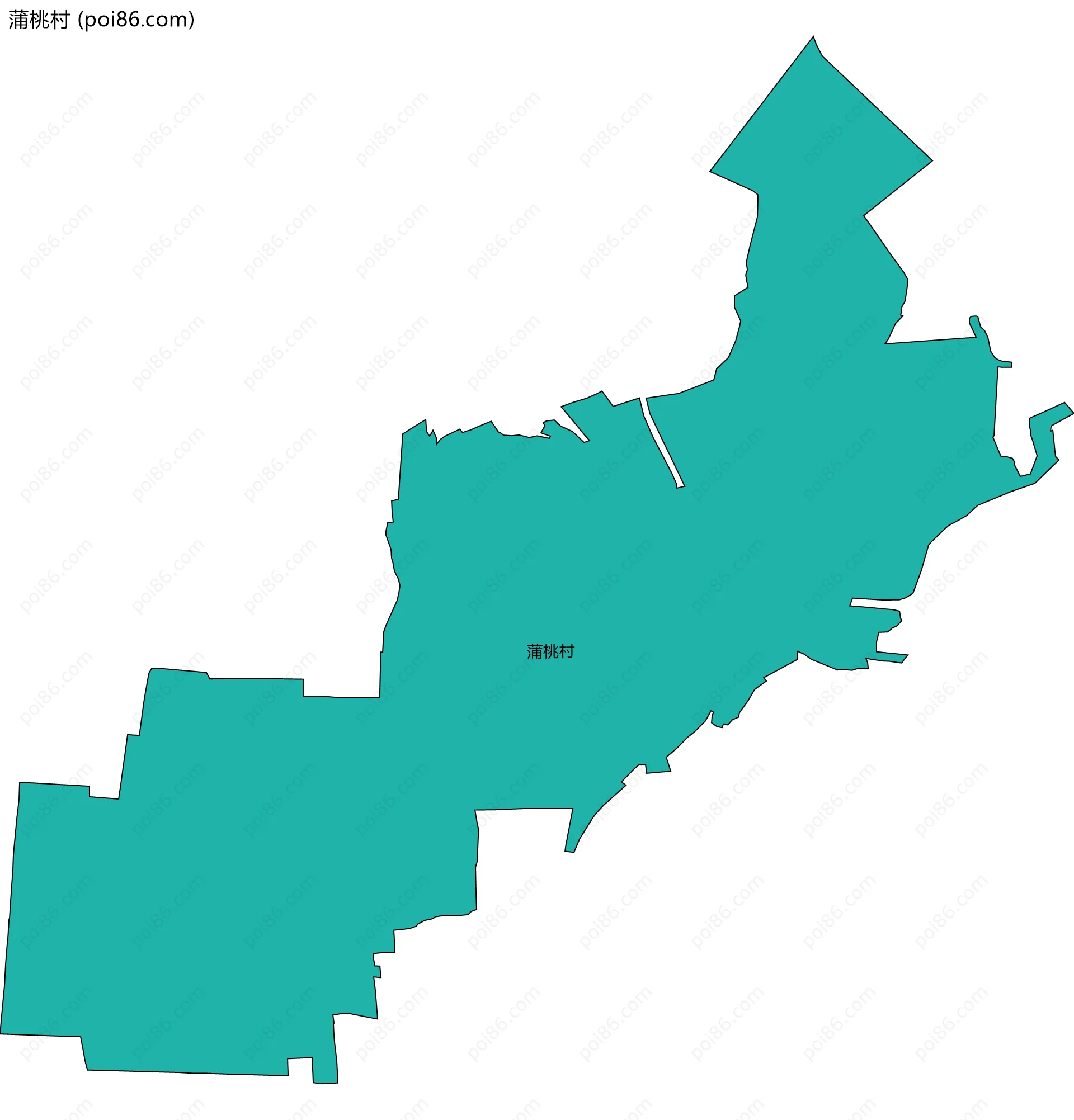 蒲桃村边界地图