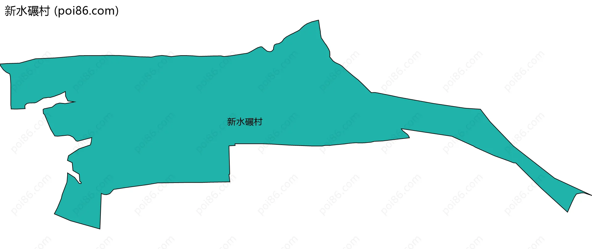 新水碾村边界地图