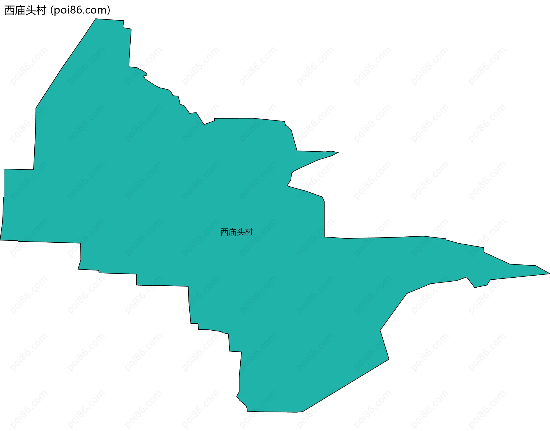 西庙头村边界地图