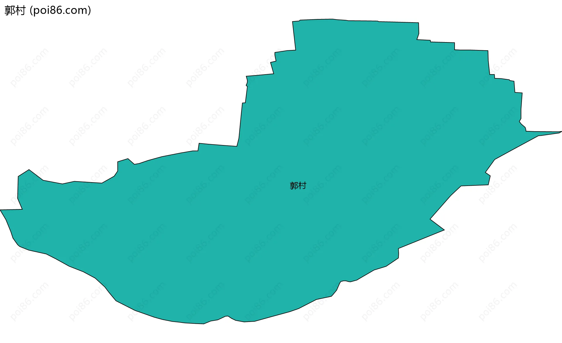 郭村边界地图