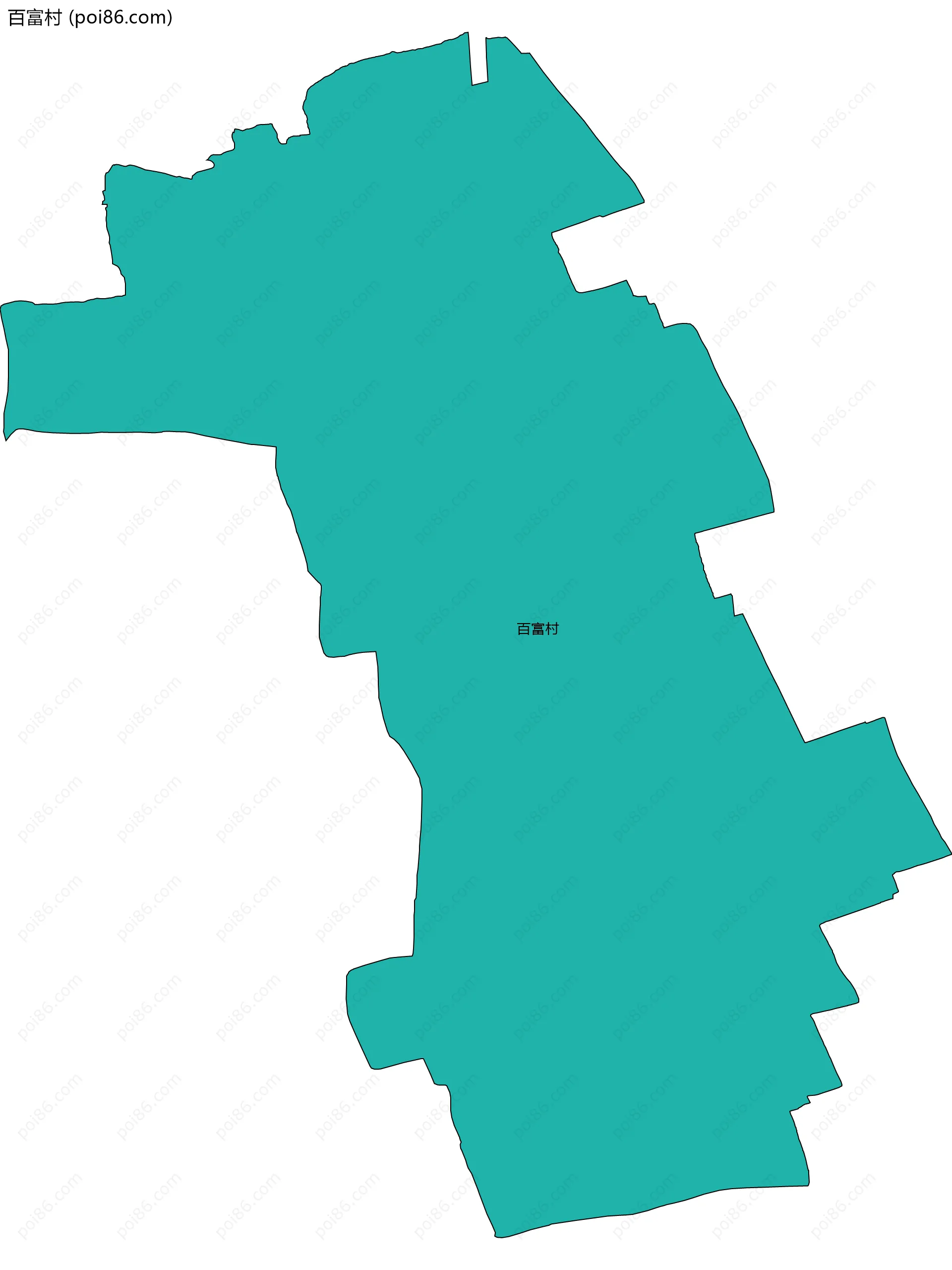 百富村边界地图