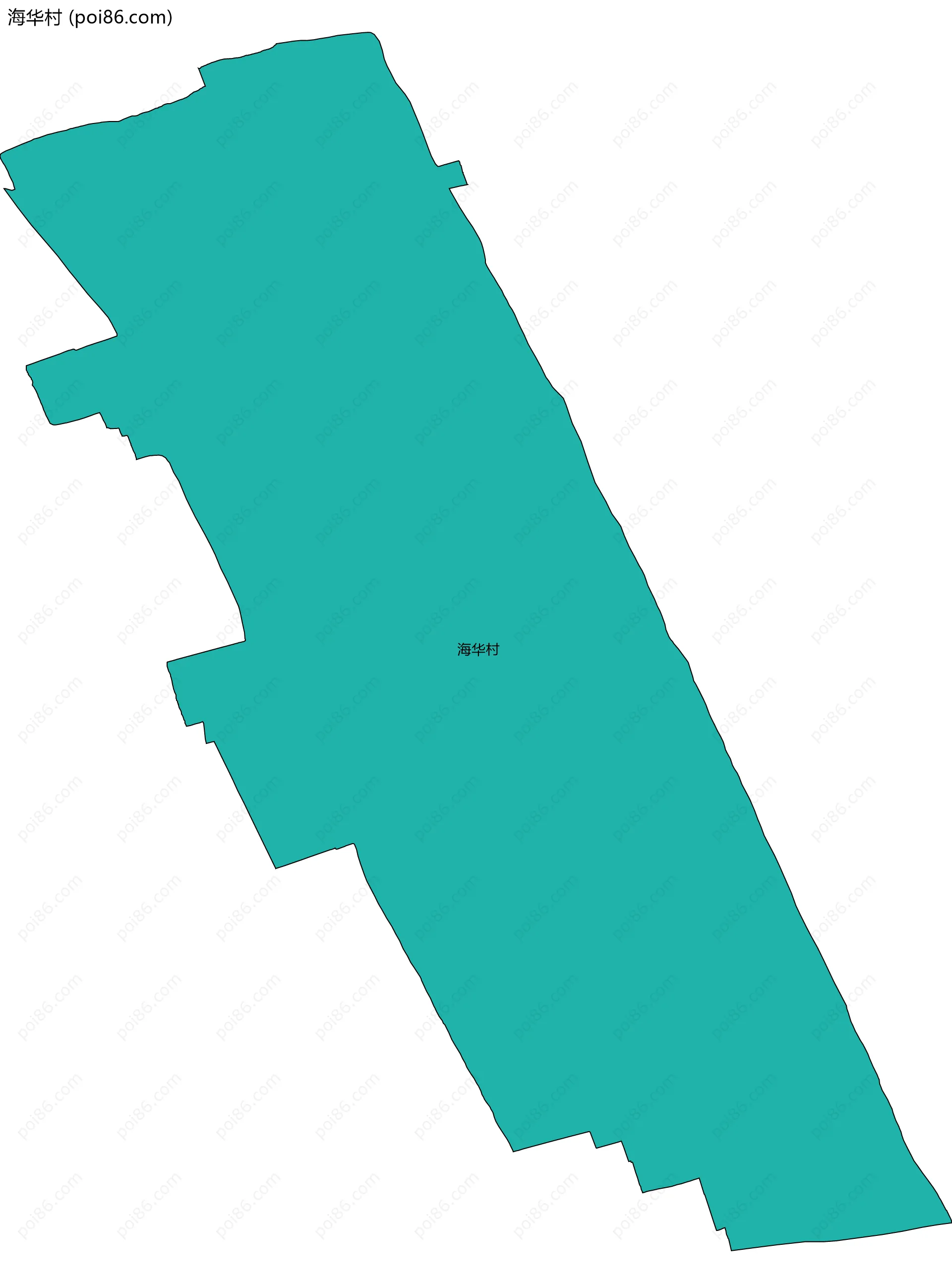 海华村边界地图