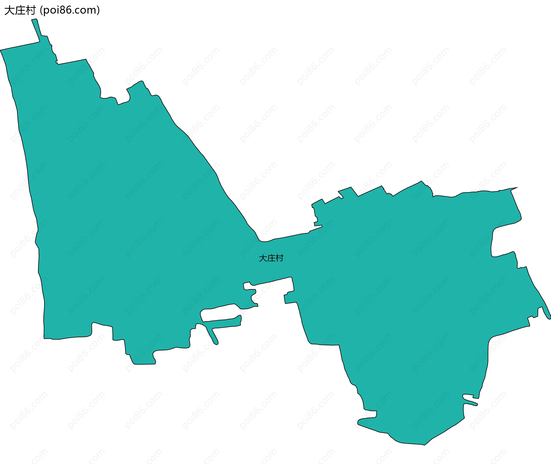 大庄村边界地图