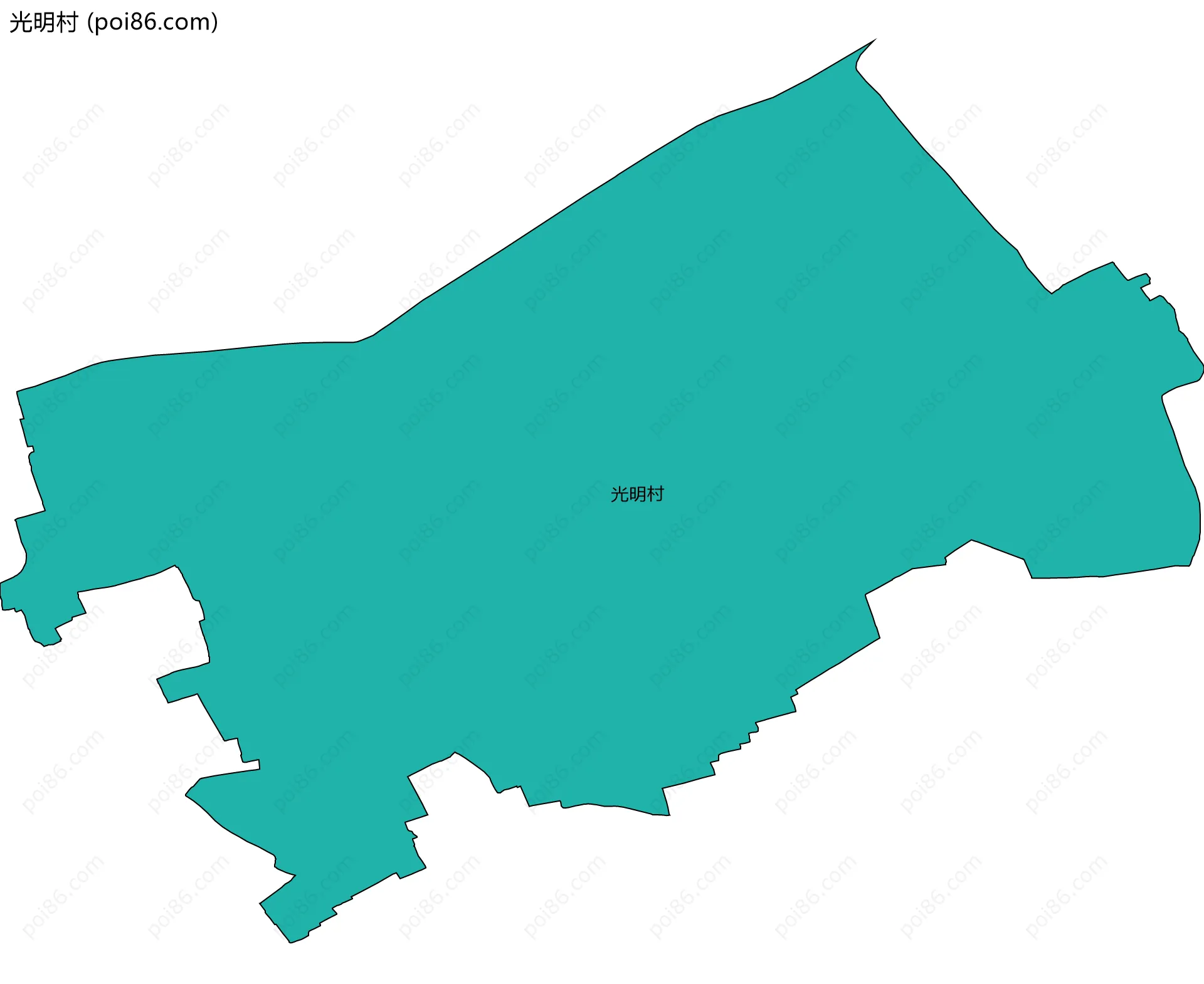 光明村边界地图