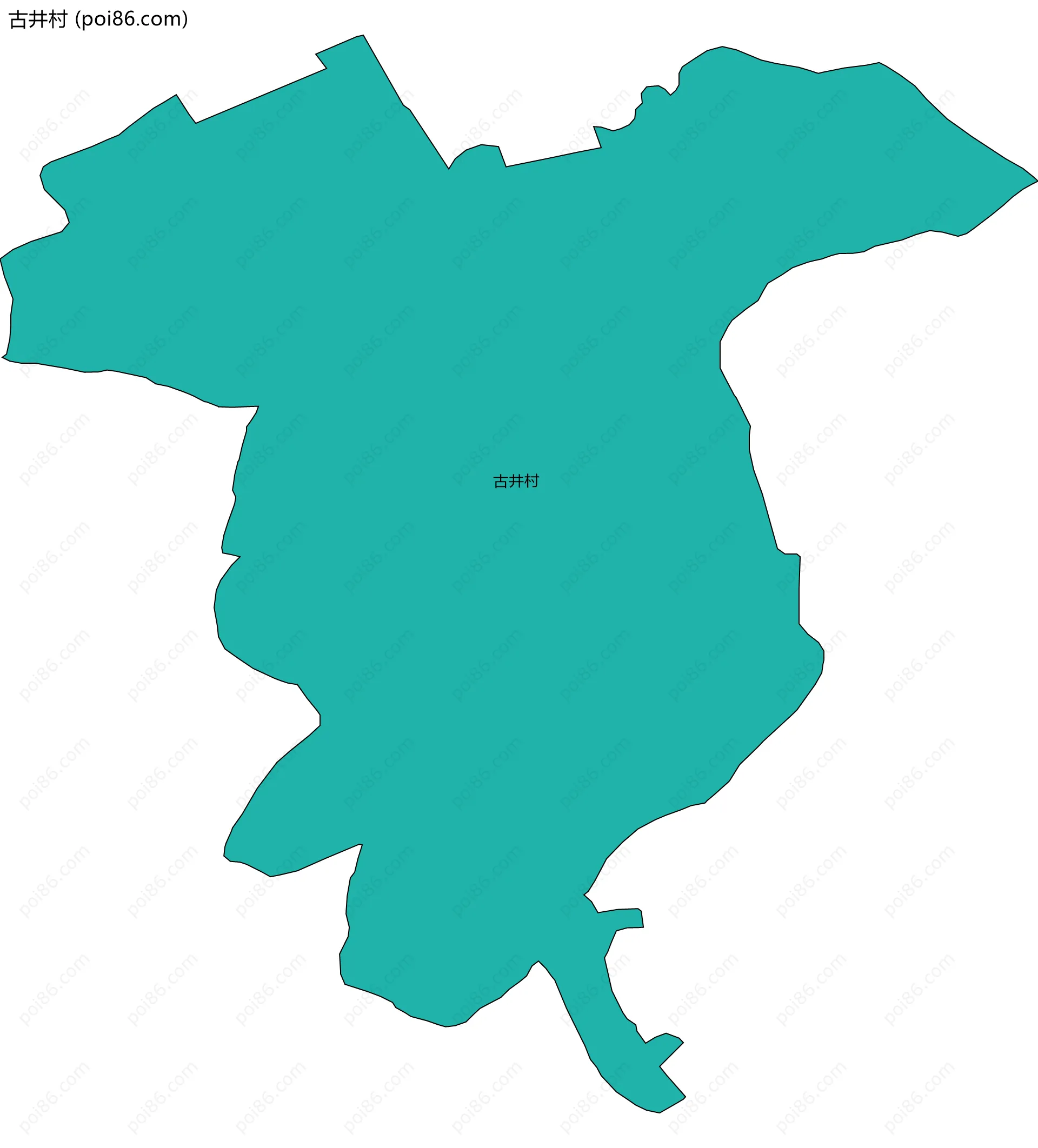 古井村边界地图