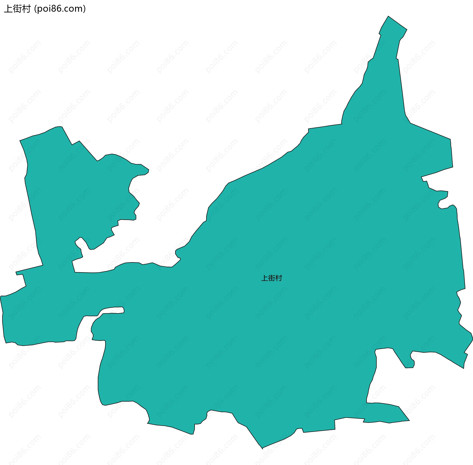 上街村边界地图