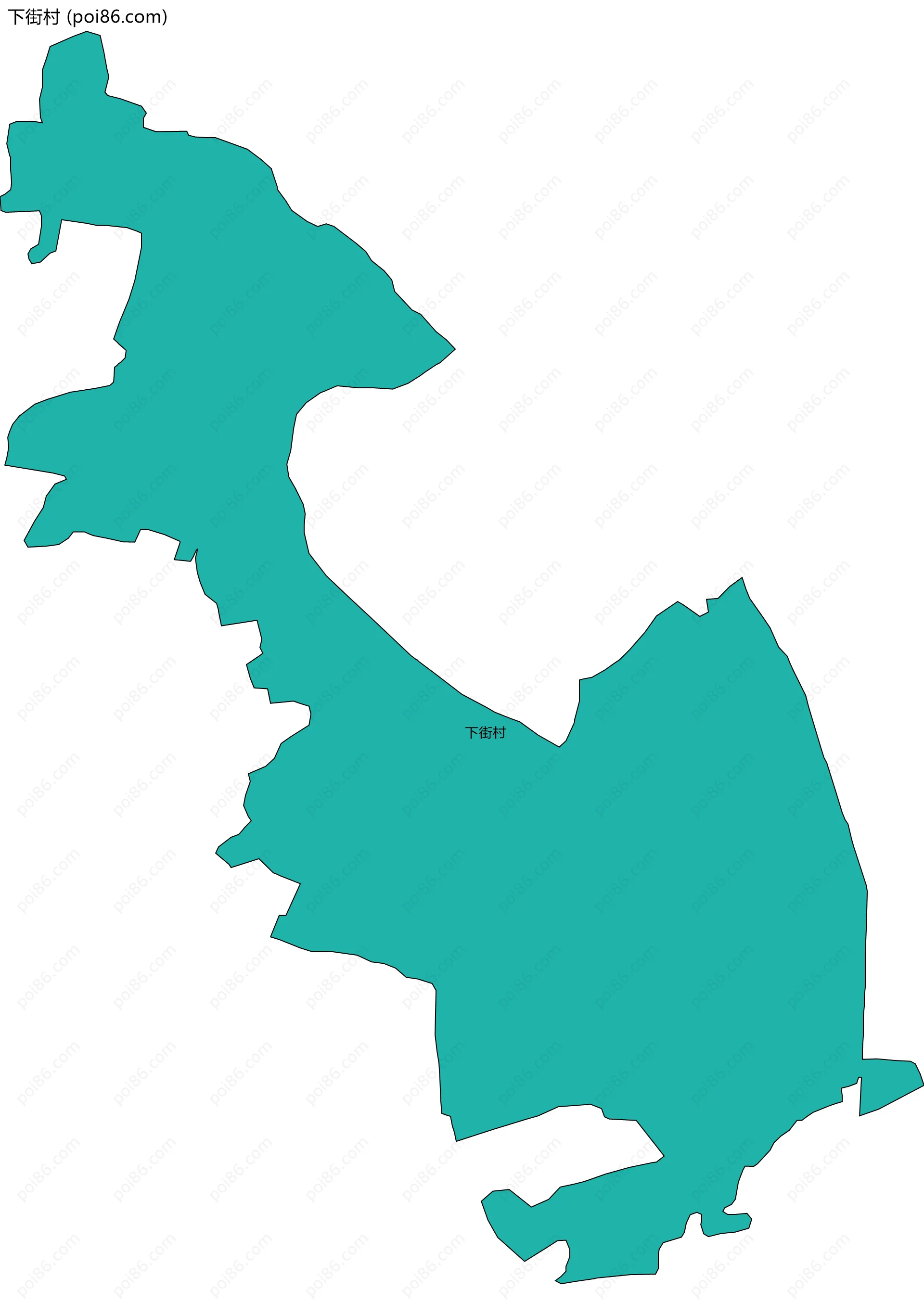 下街村边界地图