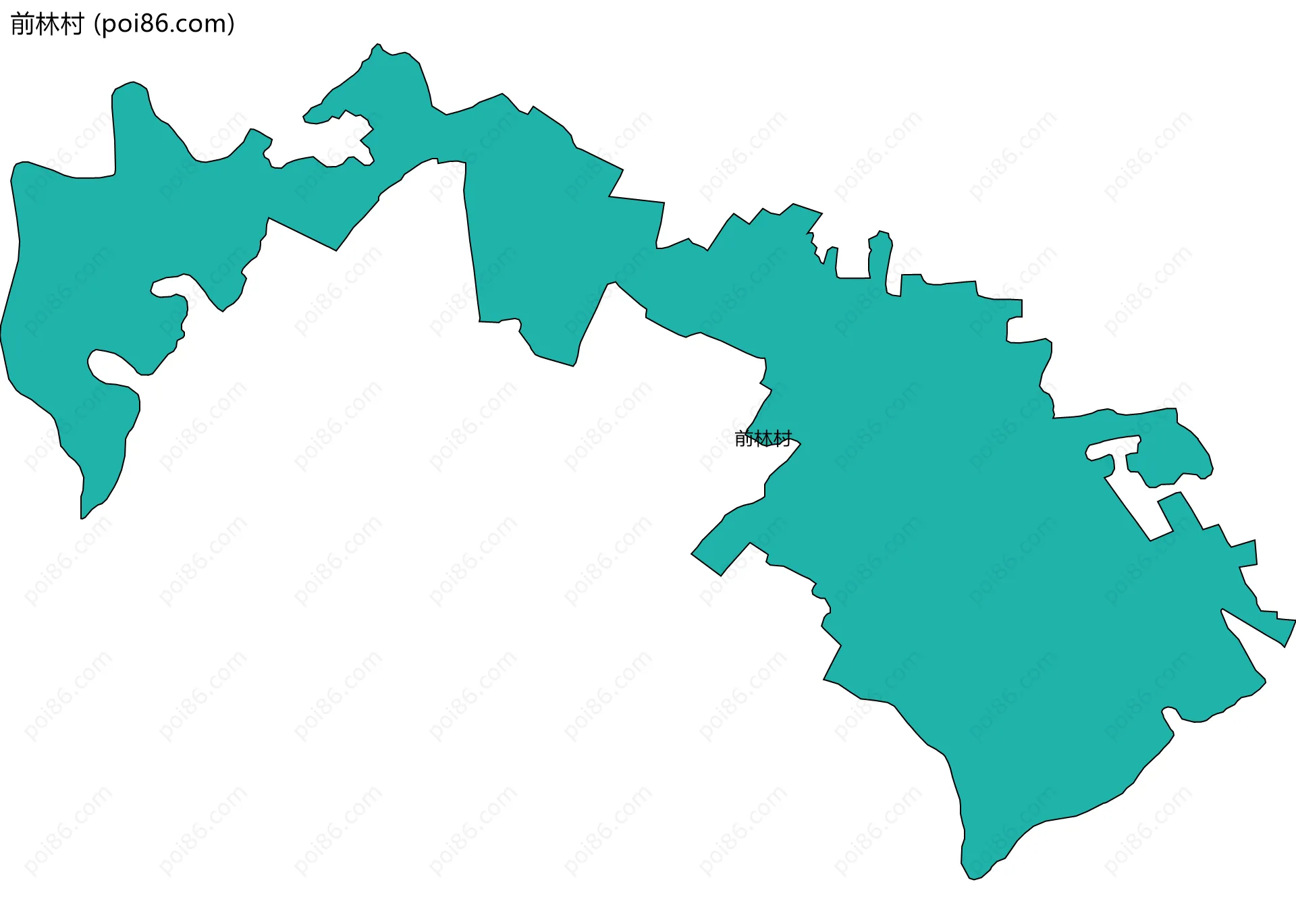 前林村边界地图