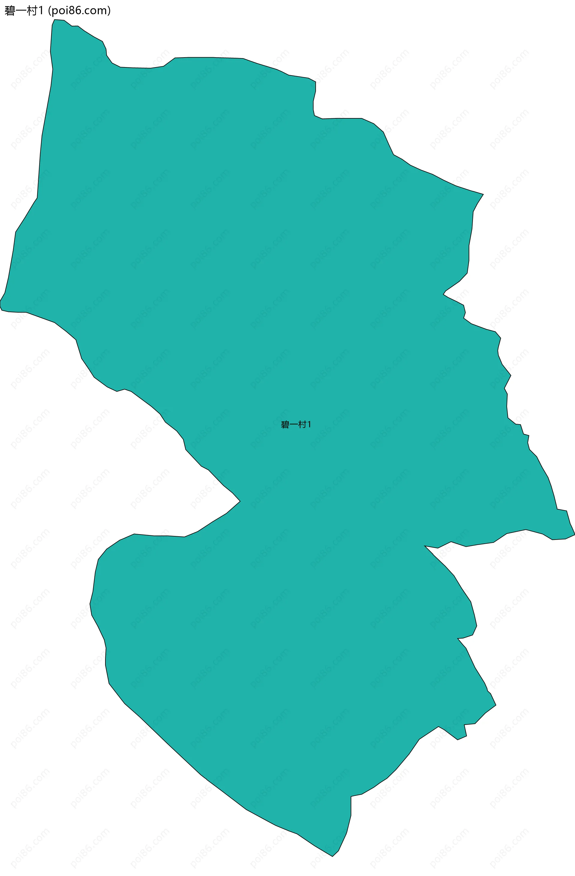 碧一村1边界地图