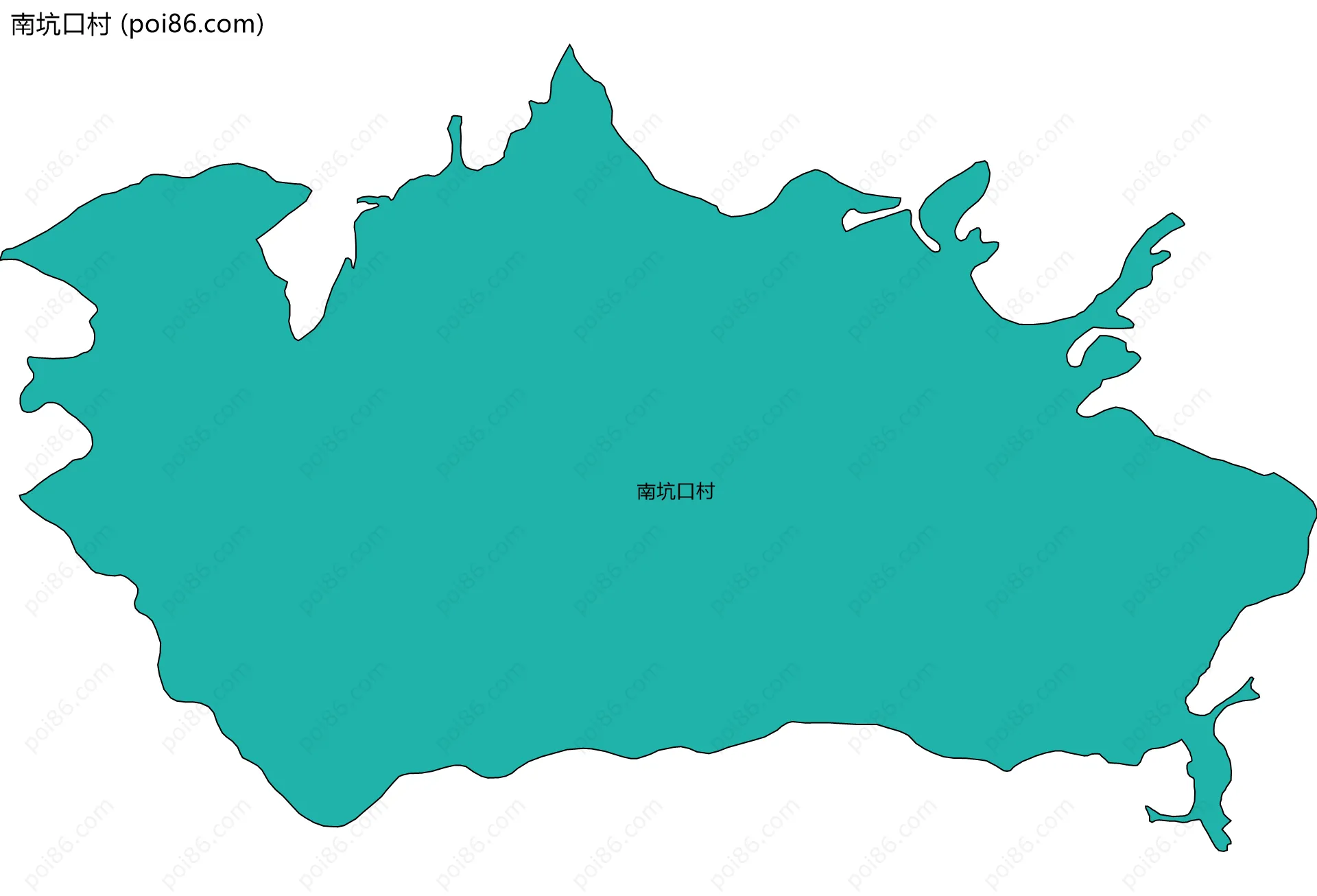 南坑口村边界地图