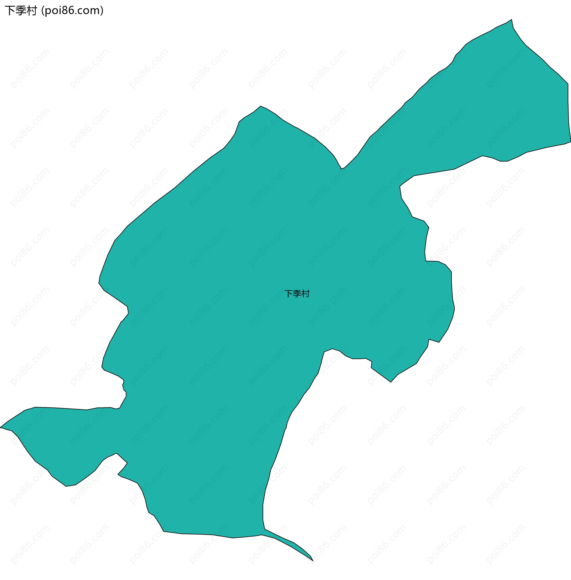 下季村边界地图