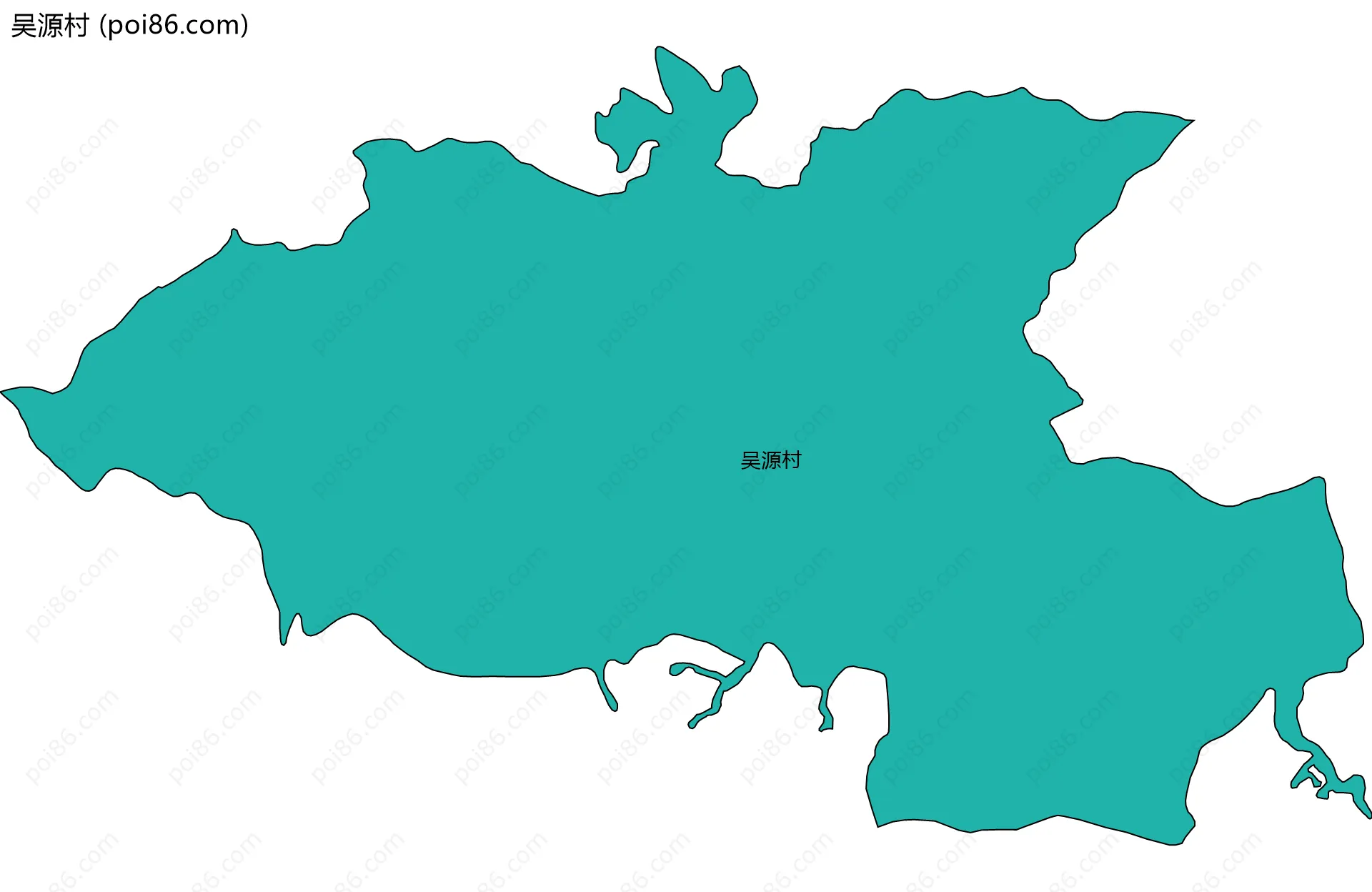 吴源村边界地图