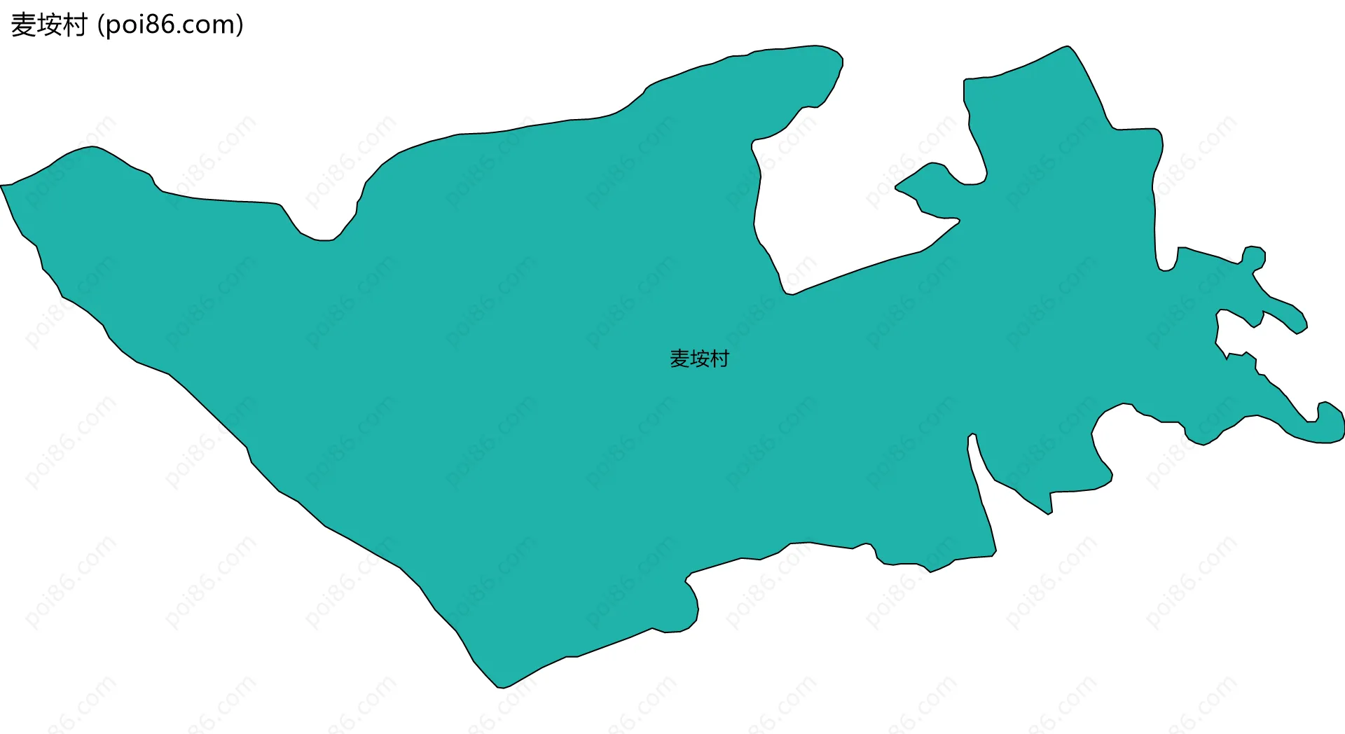 麦垵村边界地图