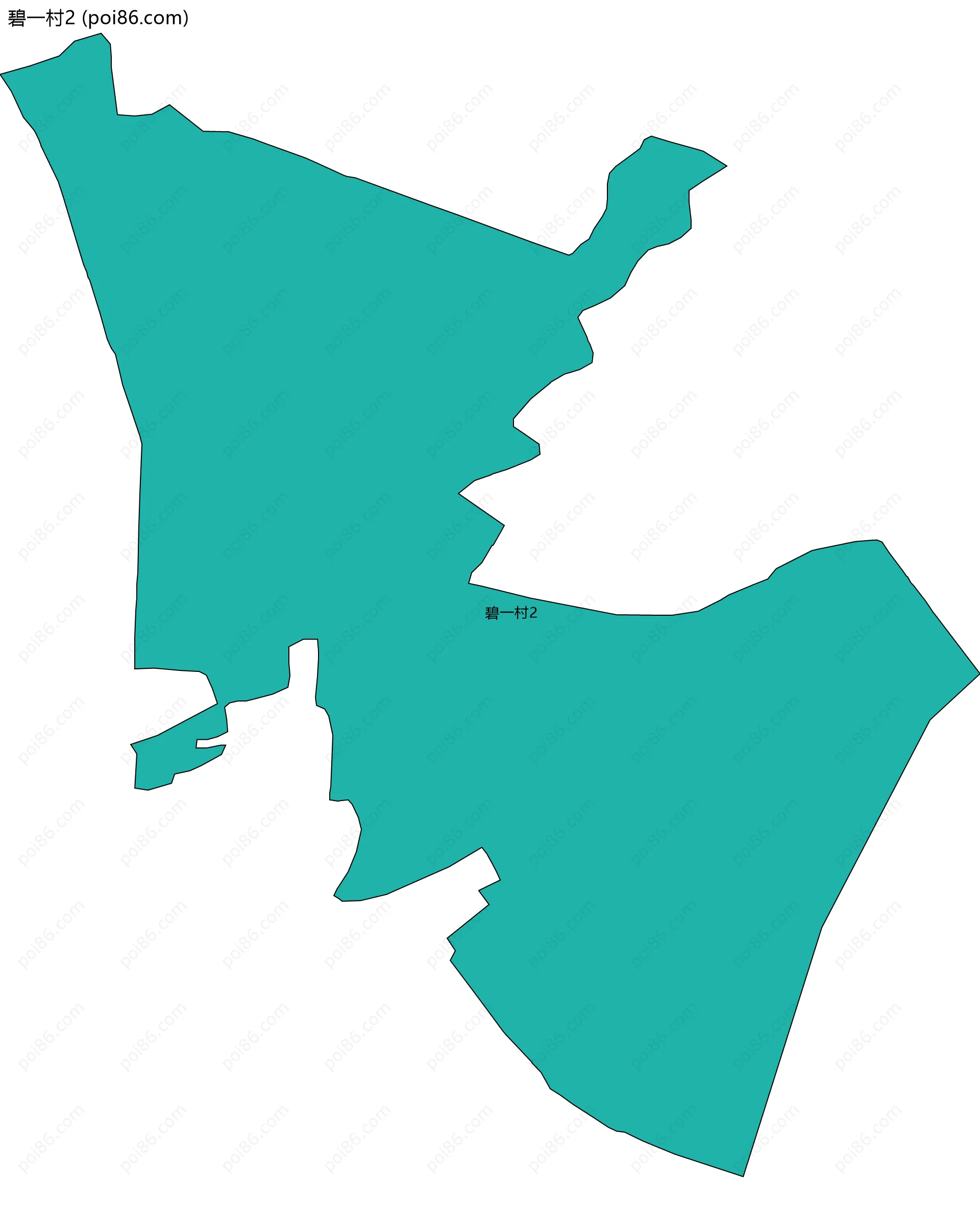 碧一村2边界地图