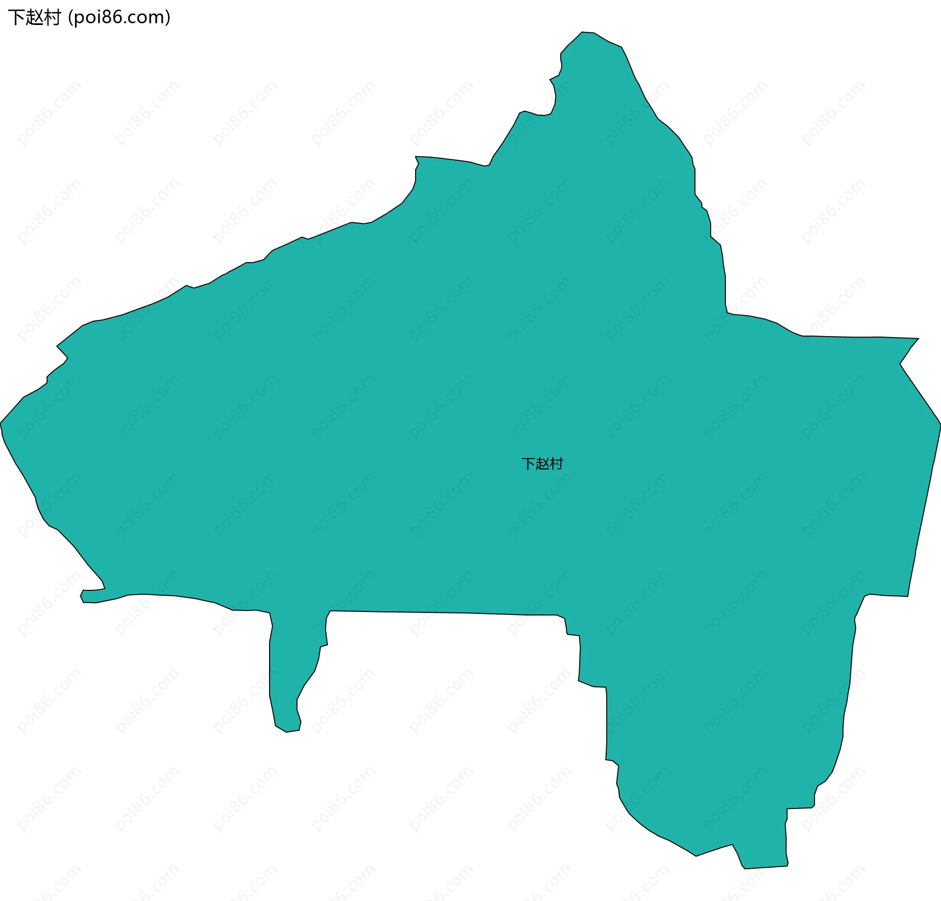 下赵村边界地图