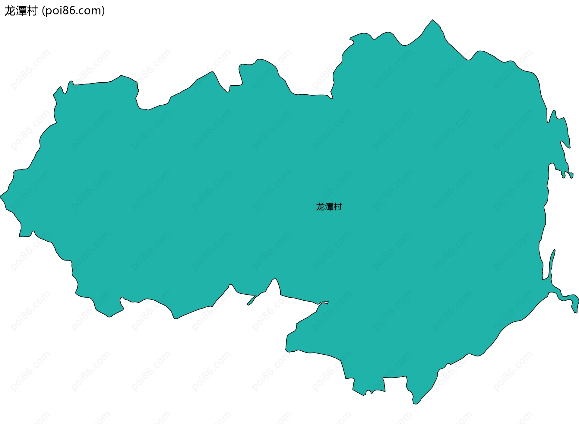 龙潭村边界地图