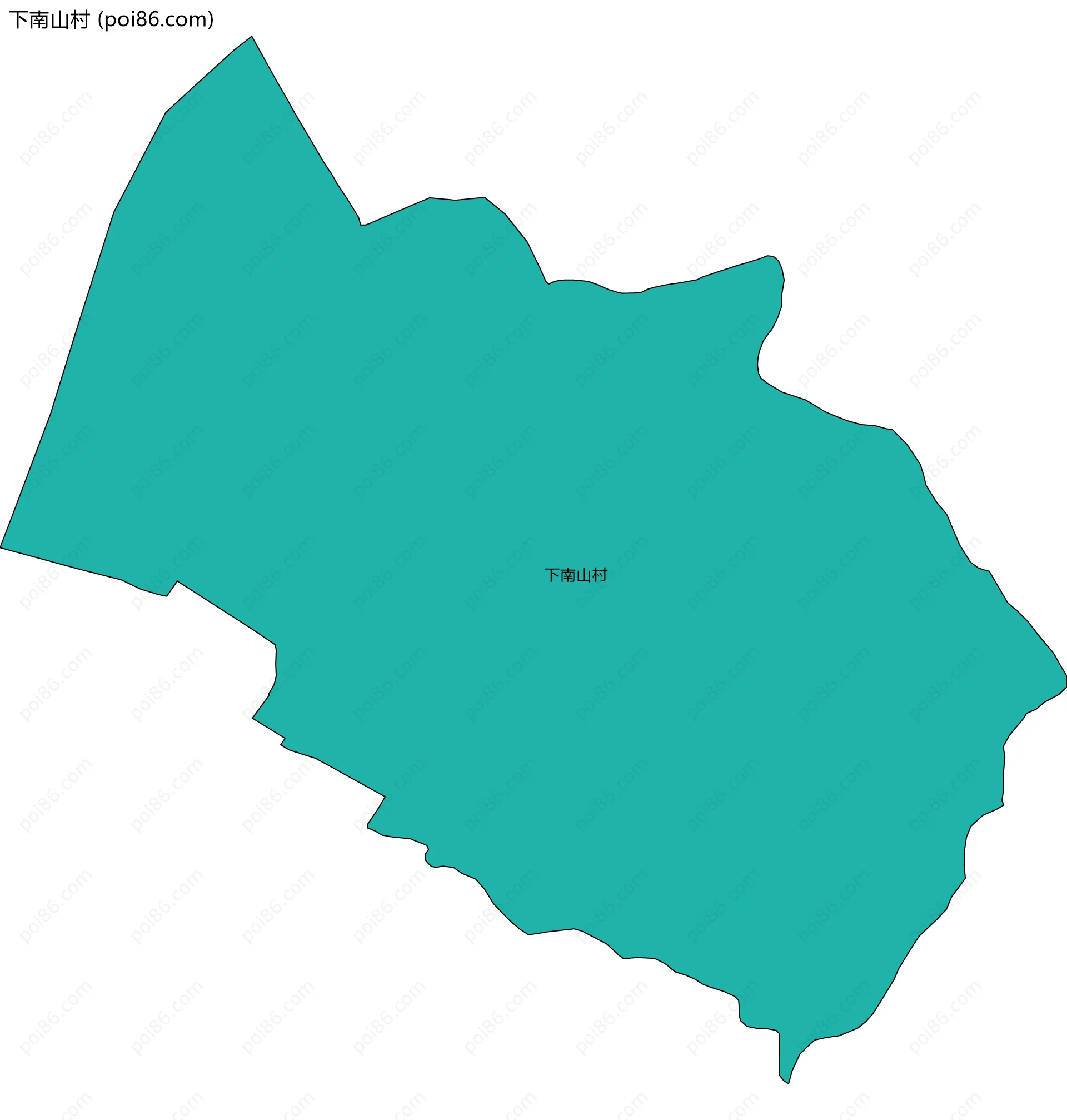 下南山村边界地图