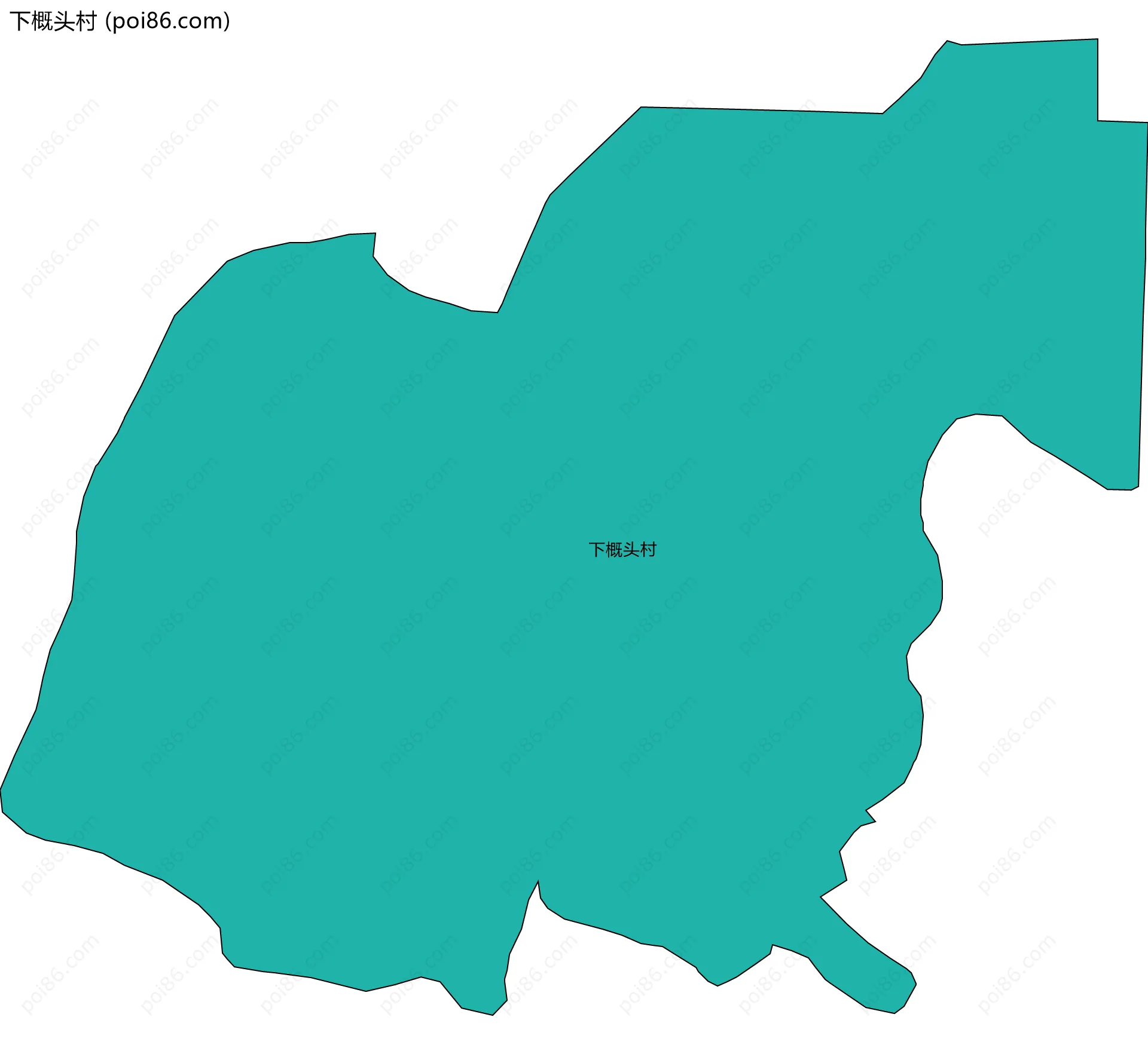 下概头村边界地图