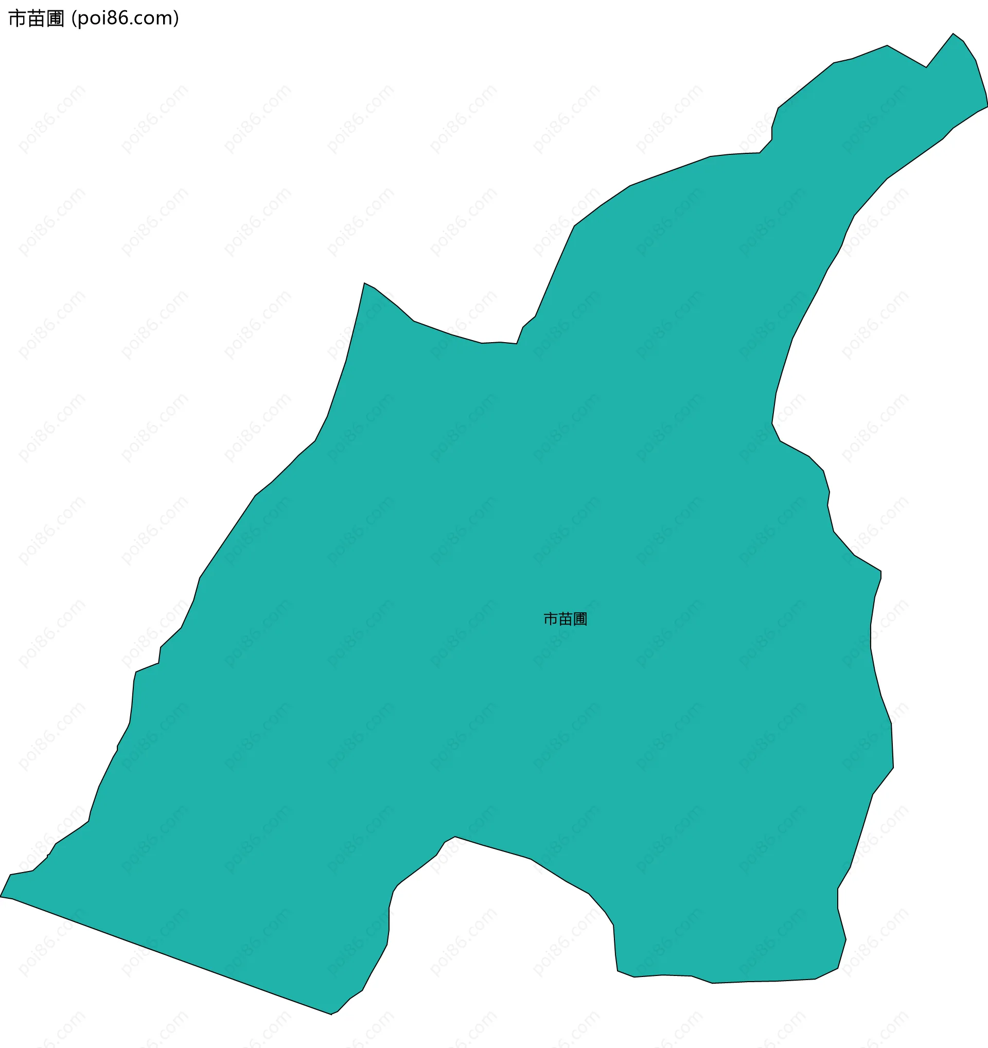 市苗圃边界地图