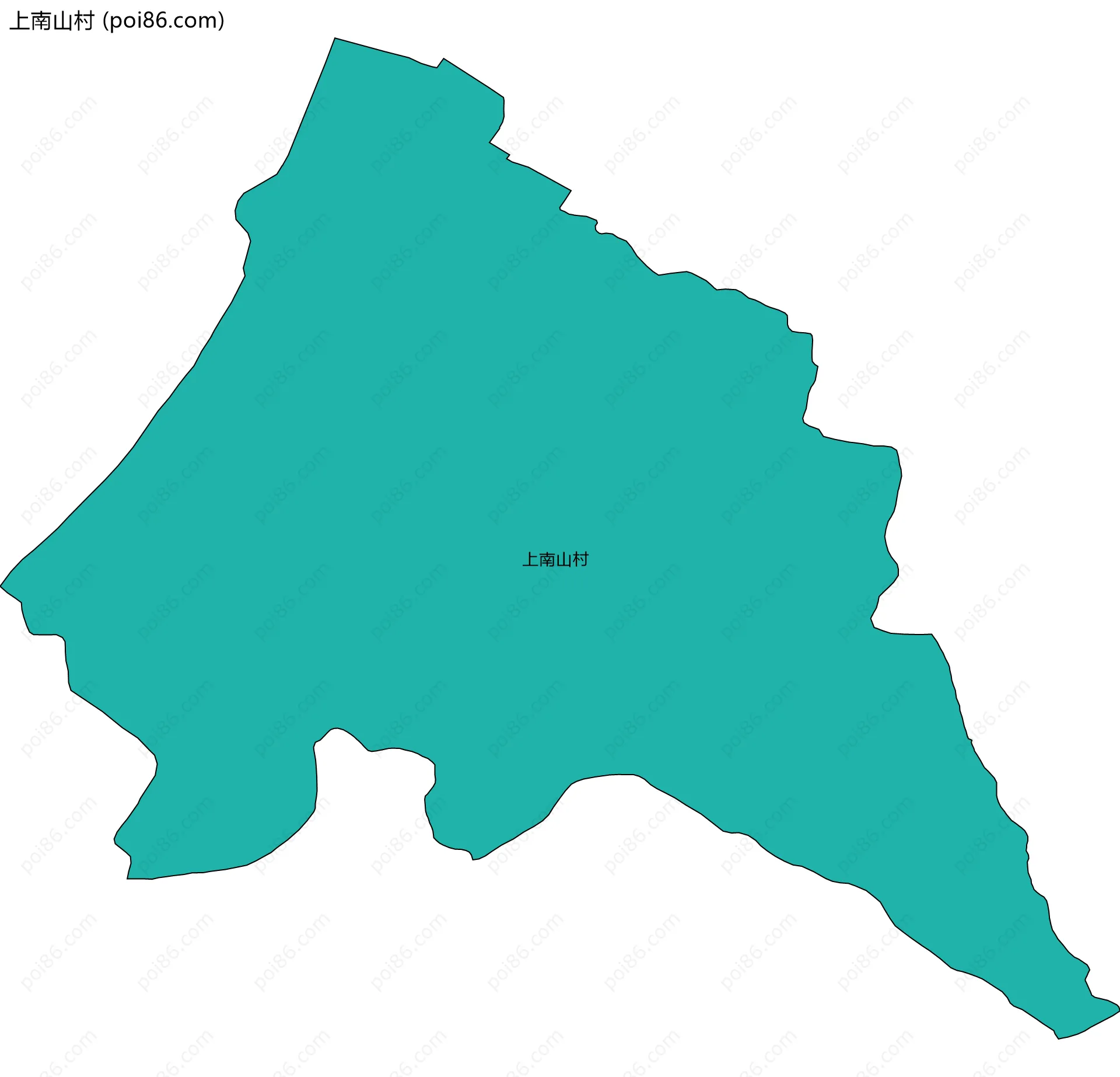上南山村边界地图