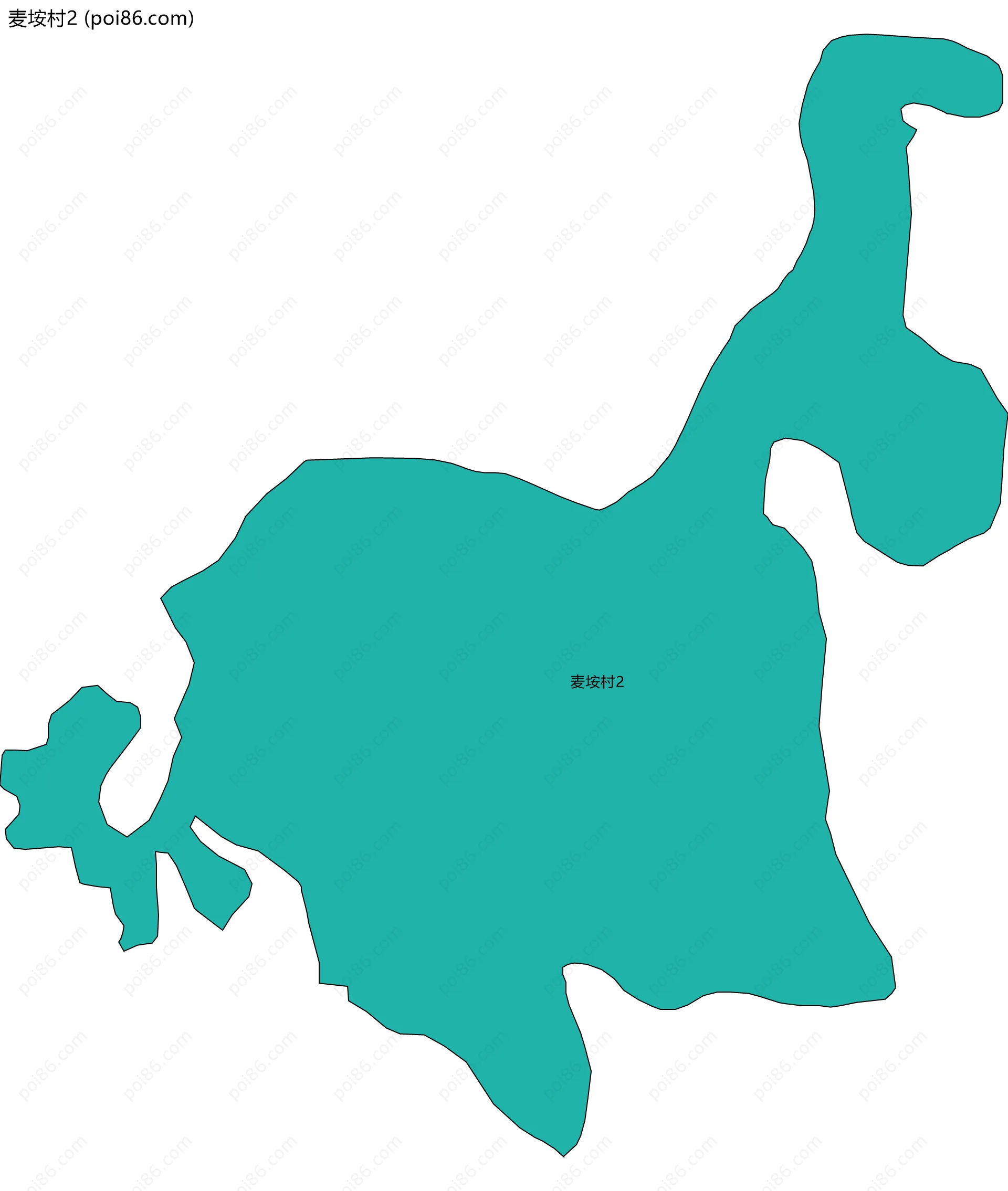 麦垵村2边界地图