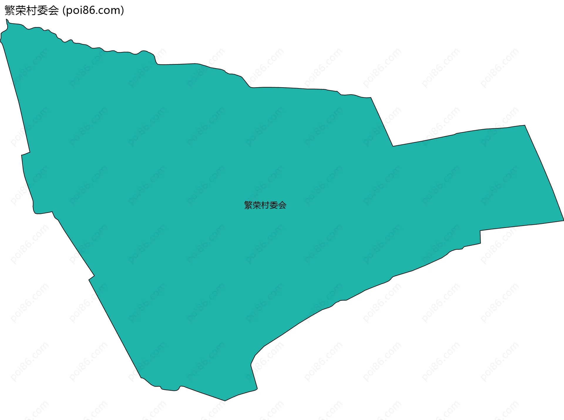 繁荣村委会边界地图