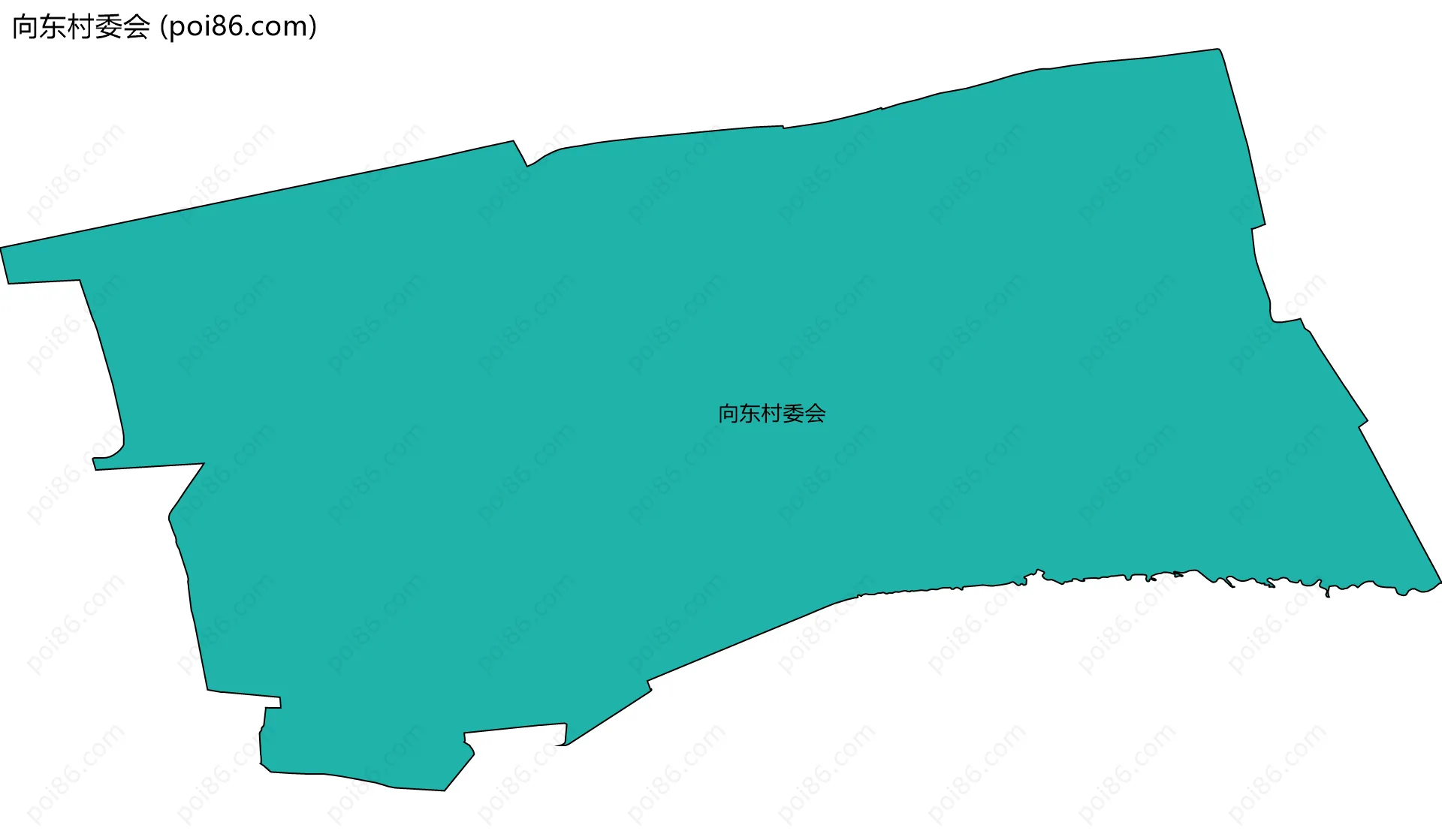 向东村委会边界地图