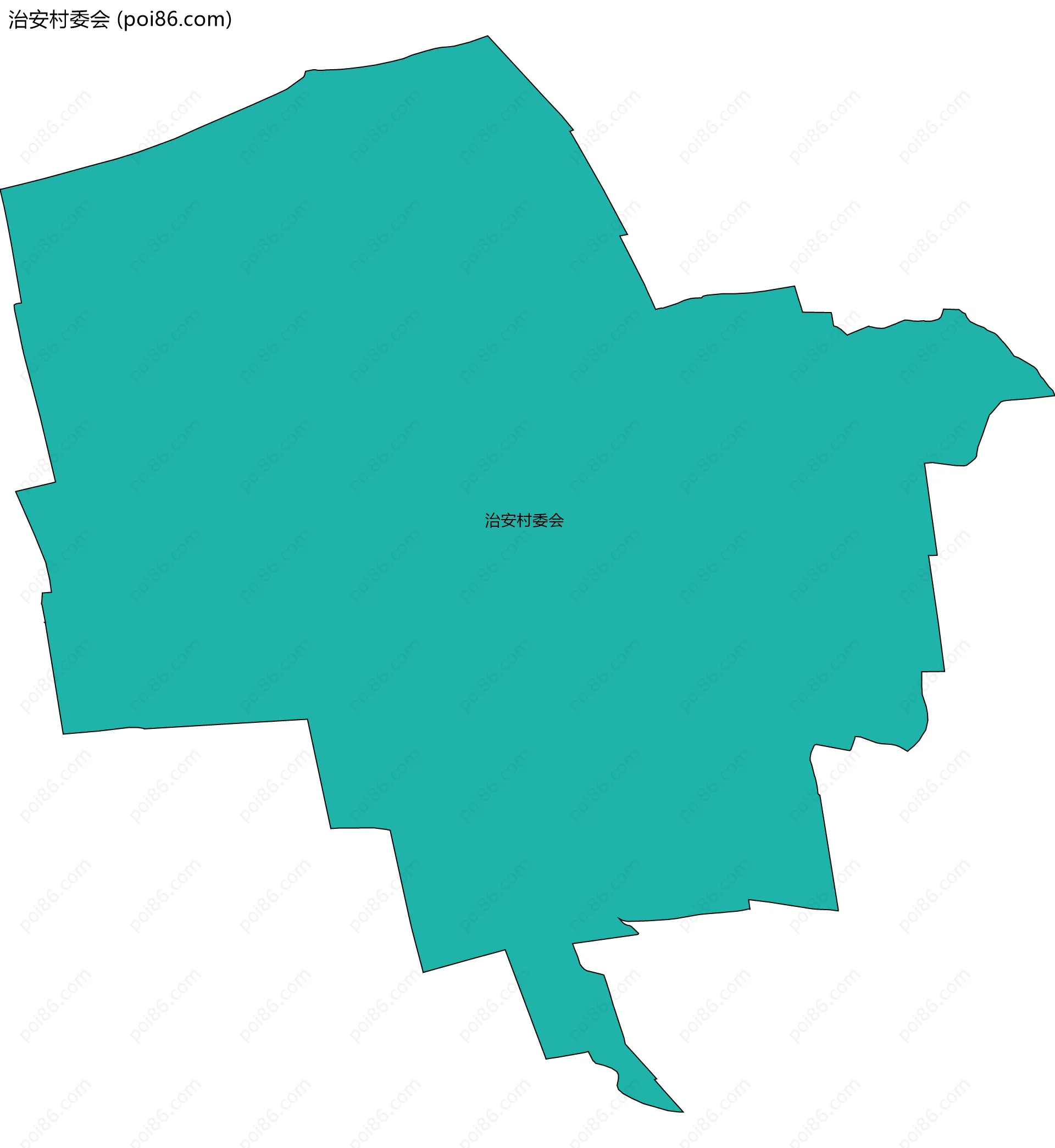 治安村委会边界地图